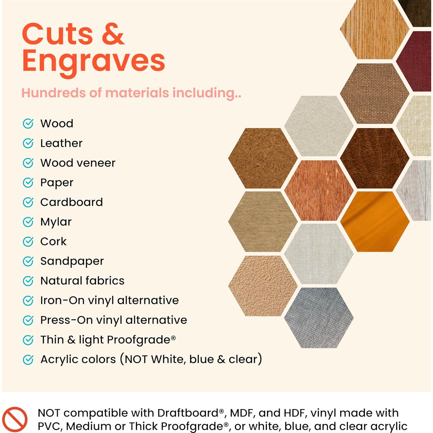 Grabadora y cortadora láser Glowforge Aura 6W para manualidades