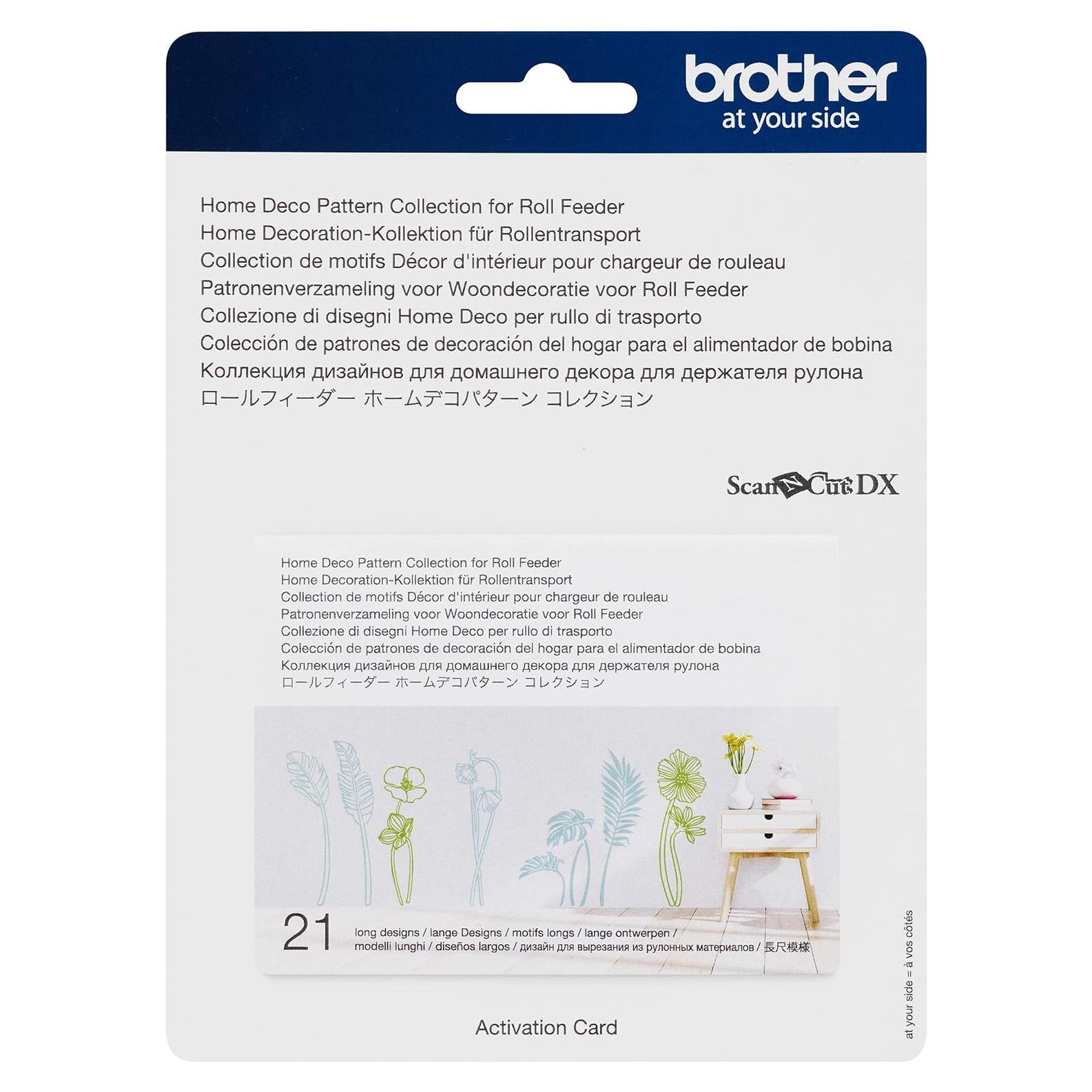 Patrones de Deco Hogar Brother ScanNCut DX 21 Diseños Vinilo