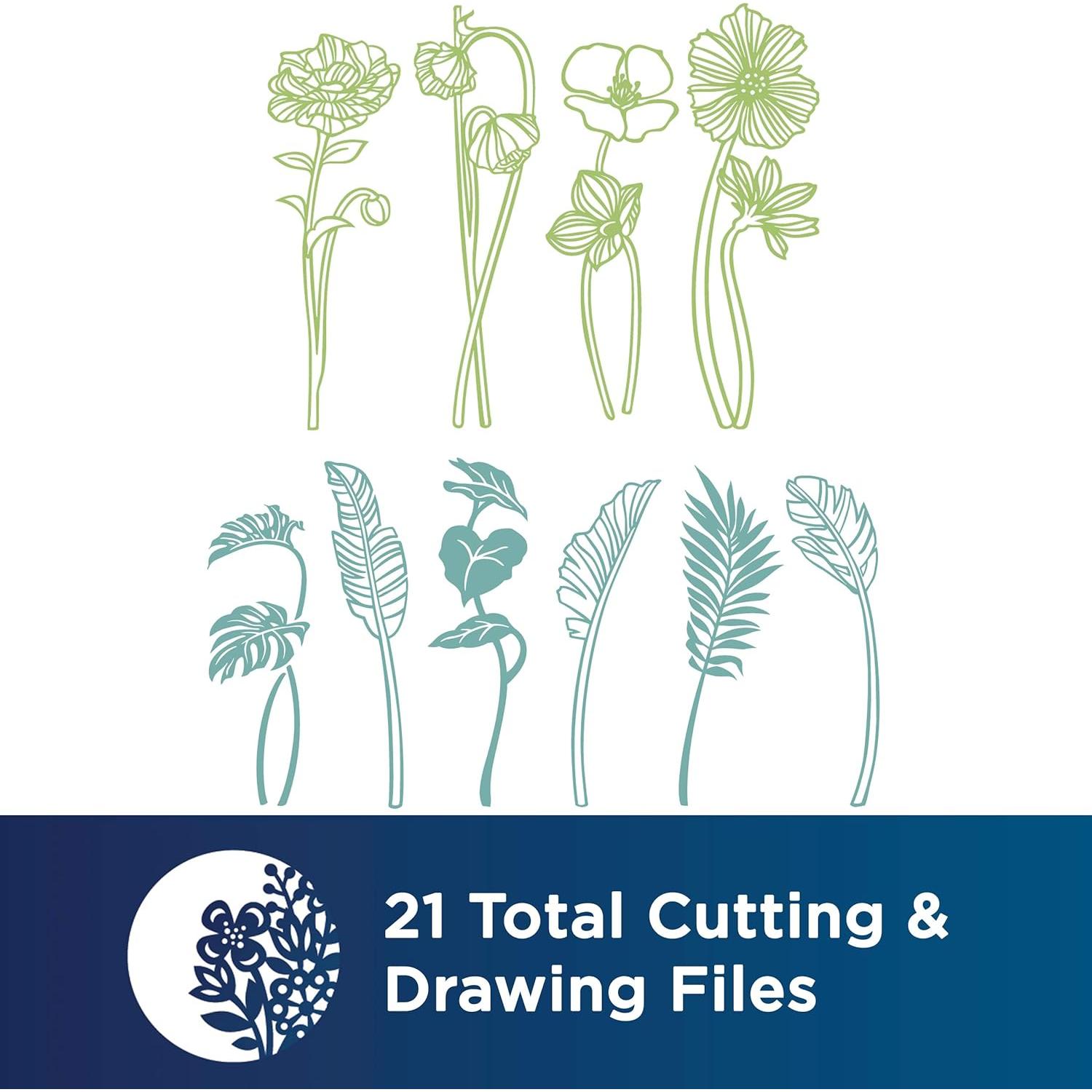 Patrones de Deco Hogar Brother ScanNCut DX 21 Diseños Vinilo