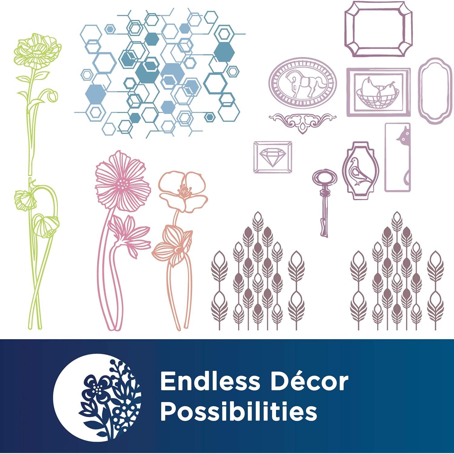 Patrones de Deco Hogar Brother ScanNCut DX 21 Diseños Vinilo