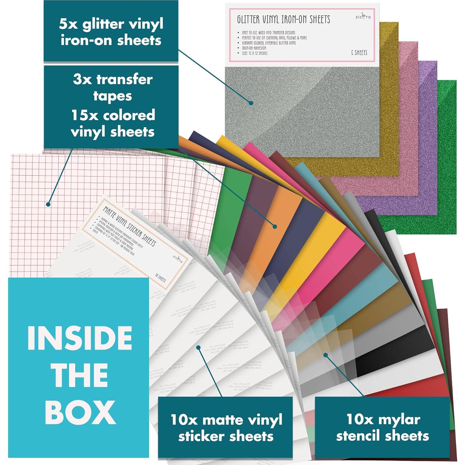 Paquete de Accesorios ZICOTO para Cricut Maker y Explore Air