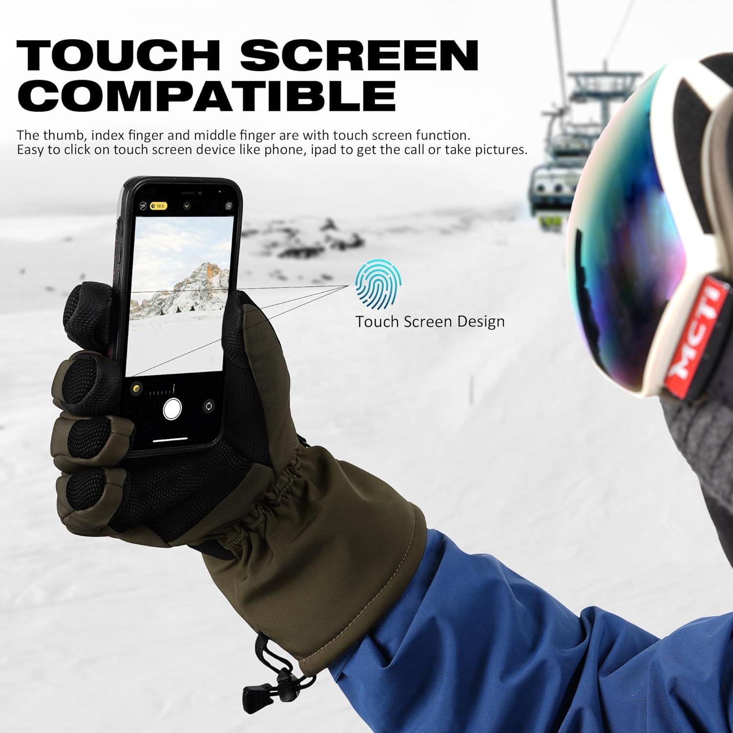 Guantes de Esquí MCTi Impermeables para Hombre Talla Grande