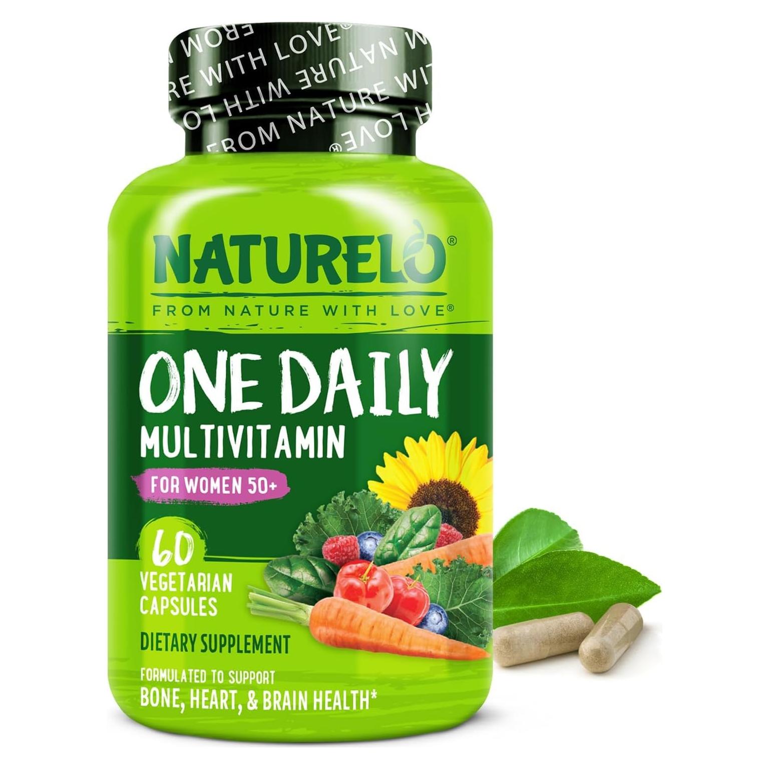 Multivitamina Diaria NATURELO Mujeres 50+ Sin Hierro 60 Cápsulas