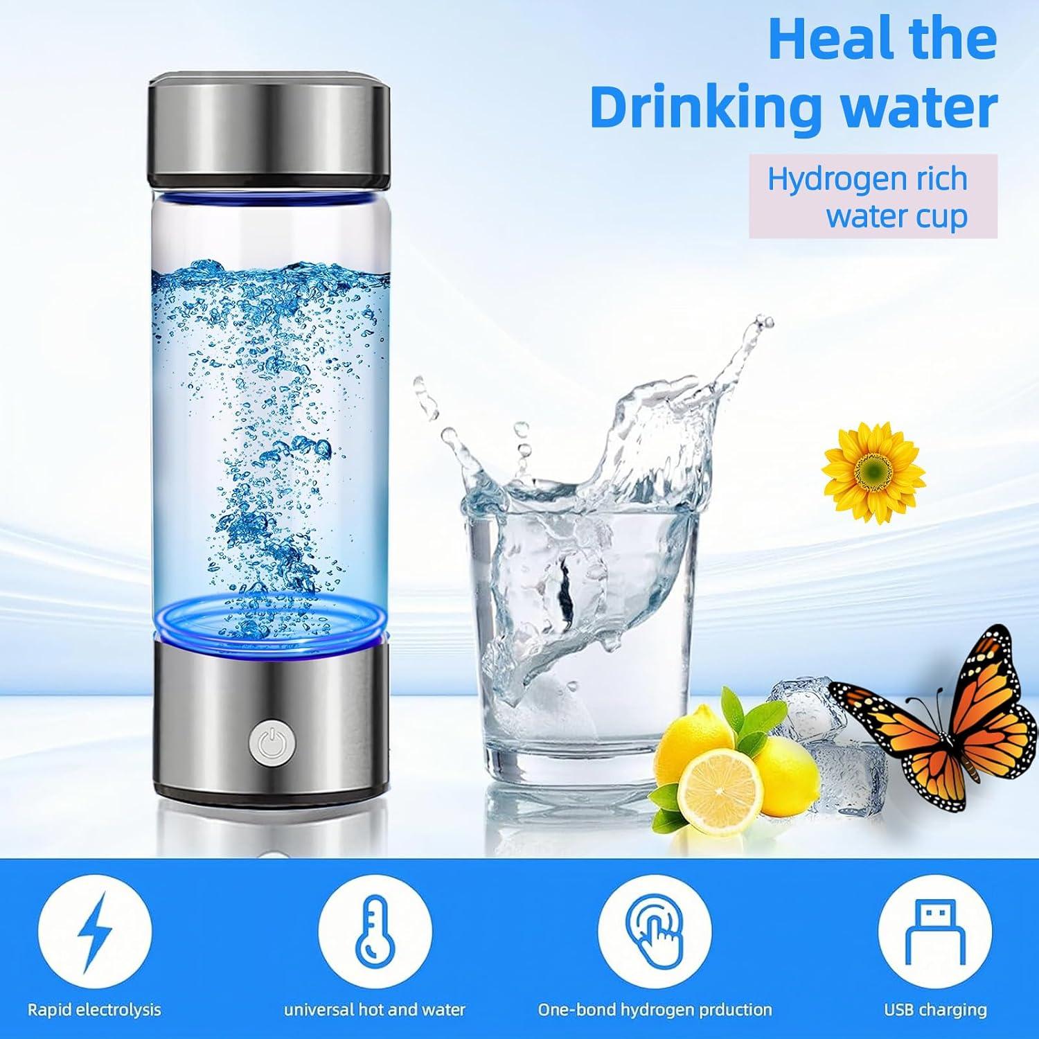 Generador de Agua de Hidrógeno Amavheaf 2PC Vidrio Saludable