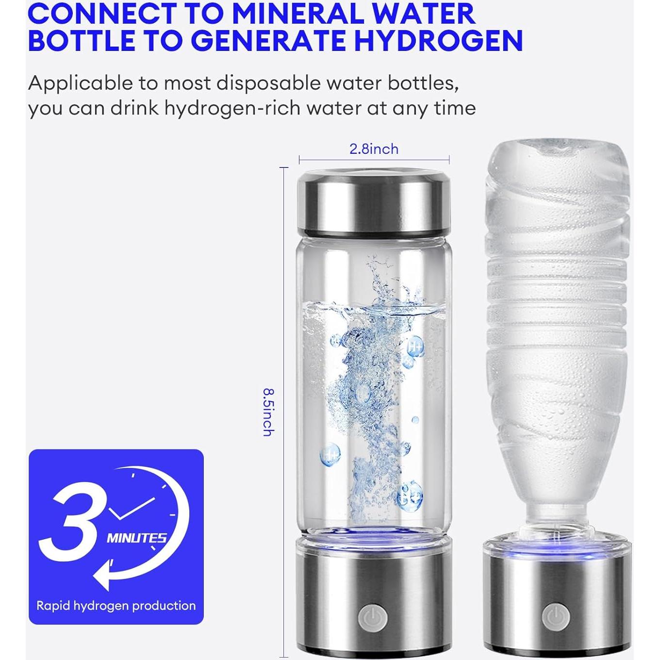 Generador de Agua de Hidrógeno Windyupon XR-011 0.47L USB-C