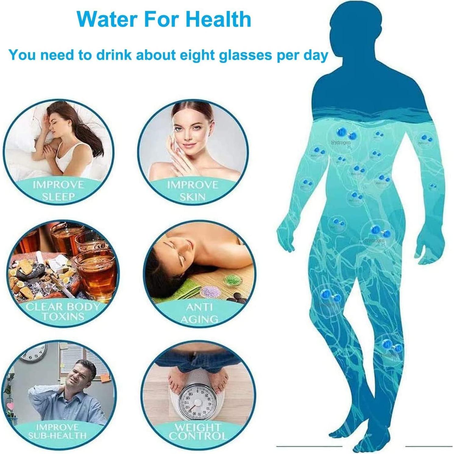 Botella de Agua de Hidrógeno Portátil YONGKANG JI-4VAW-6MVL 19cm