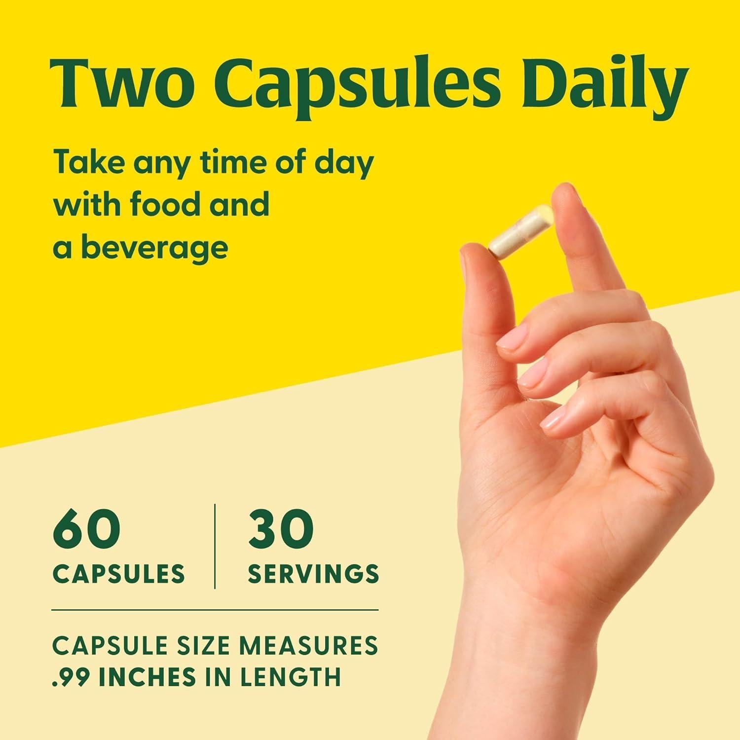 MegaFood Magnesio 300 mg - Glicinato, Citrato y Malato - 60 Cápsulas