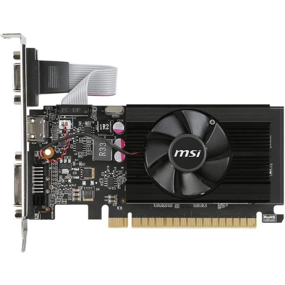 Tarjeta Gráfica MSI GeForce GT 710 2GB GDDR3 Bajo Perfil