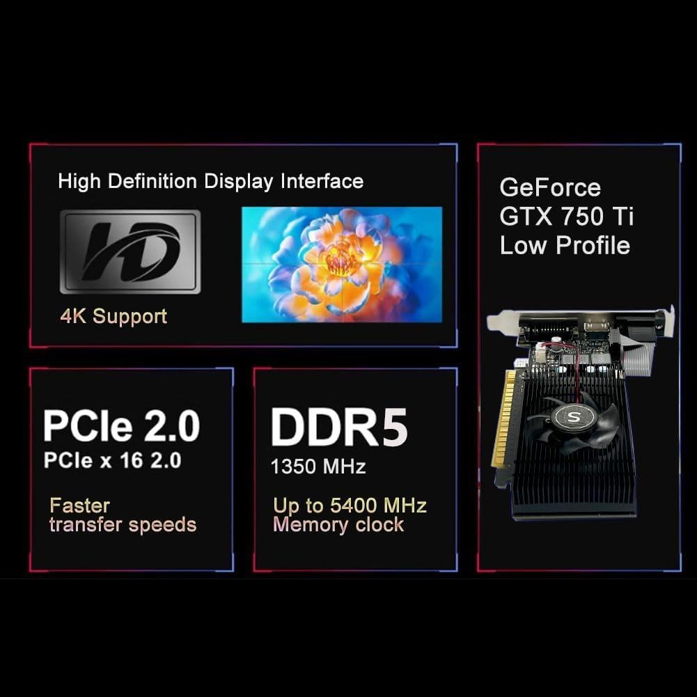 Tarjeta Gráfica GeForce GTX 750 Ti 4GB GDDR5 PCIe