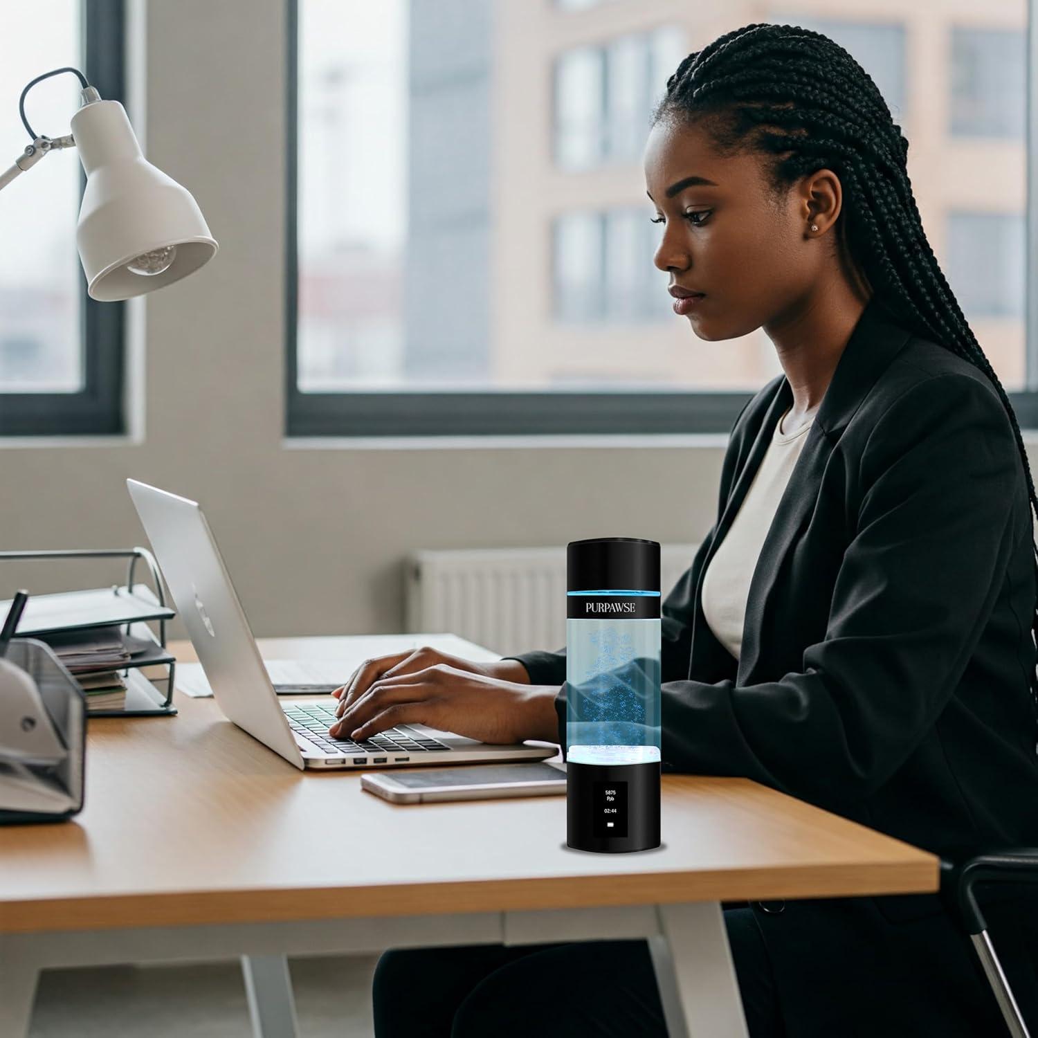 Generador de Agua Hidrógeno Purpawse Premium 6000 PPB Portátil