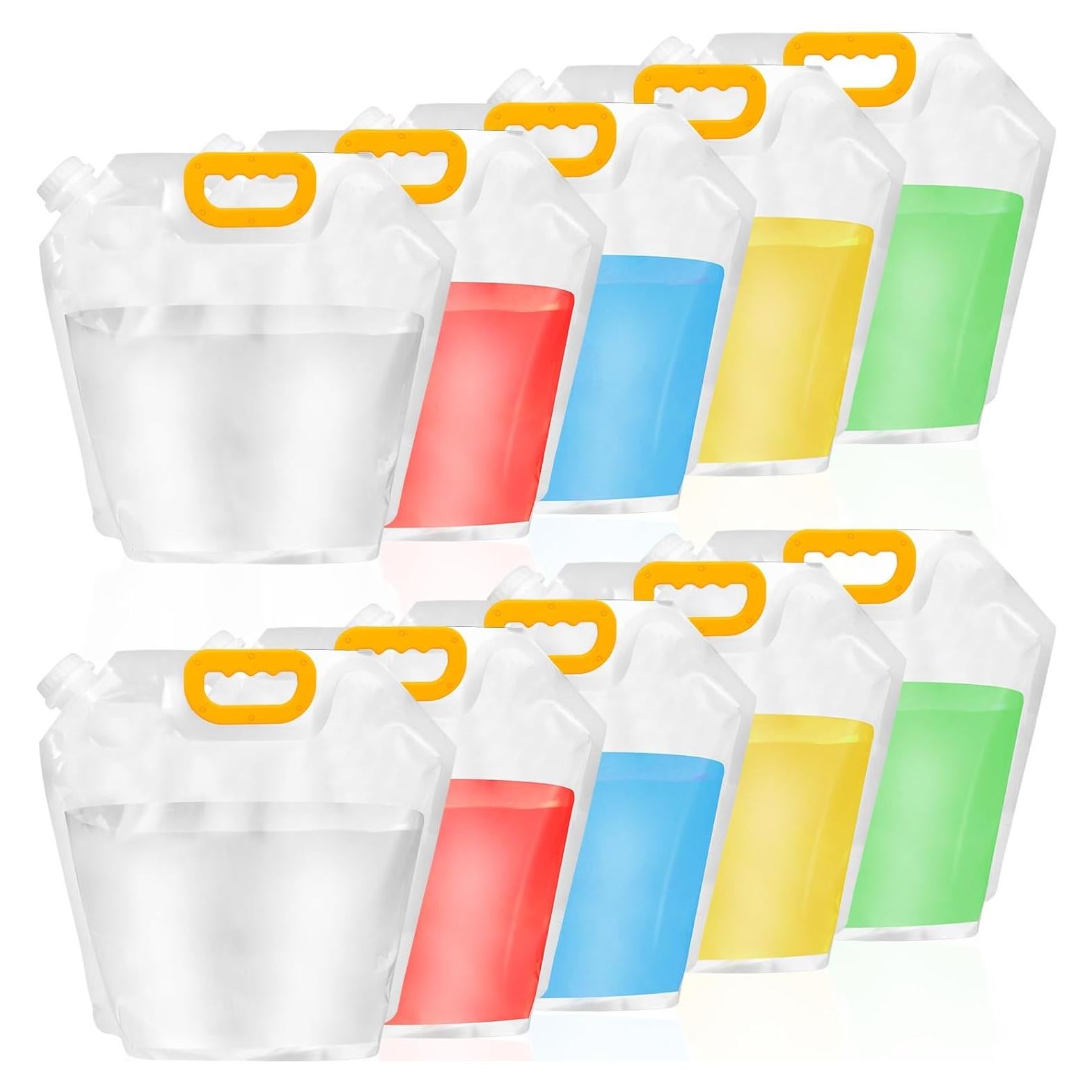 Paquete de 12 bolsas colapsables Aemygo 5L para agua