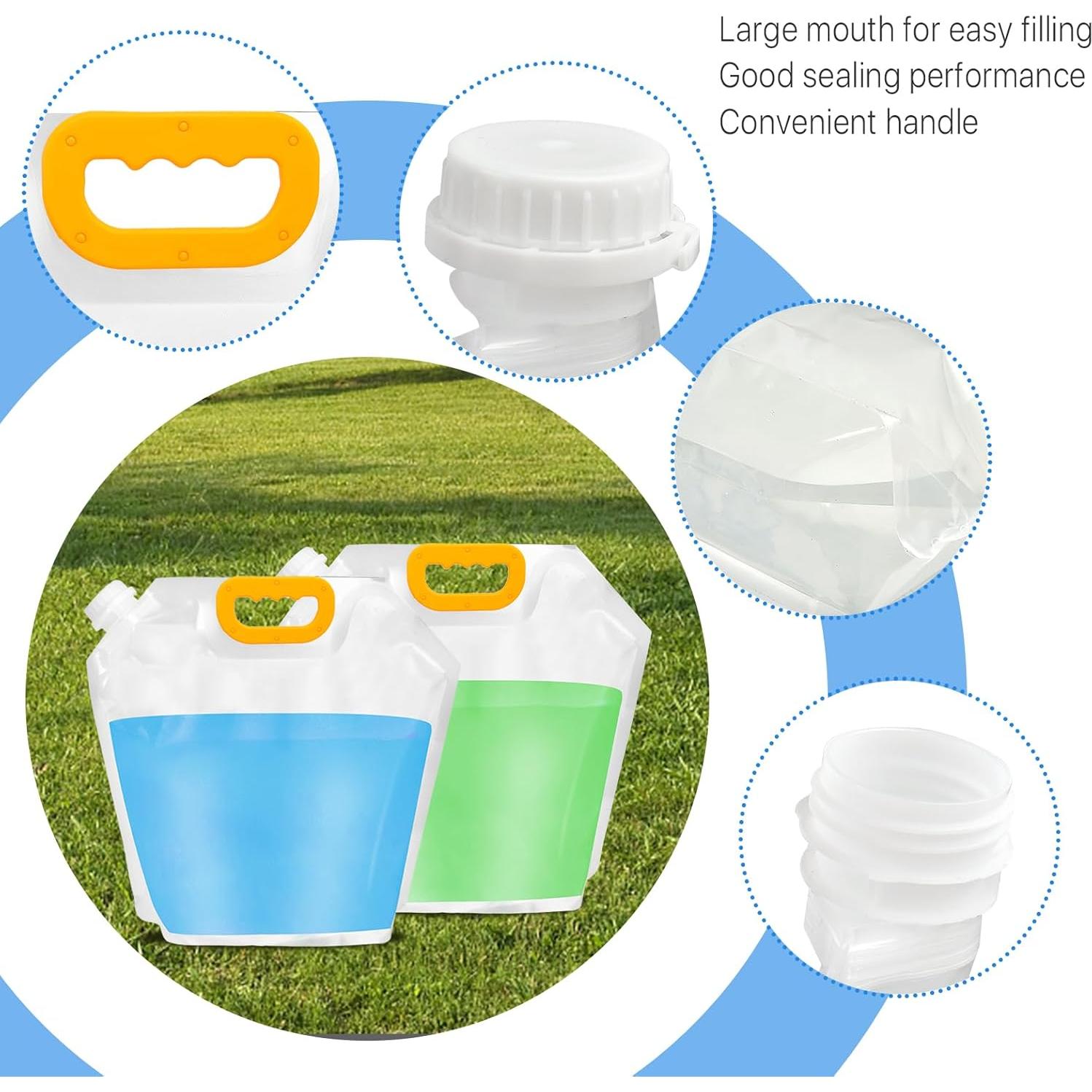 Paquete de 12 bolsas colapsables Aemygo 5L para agua