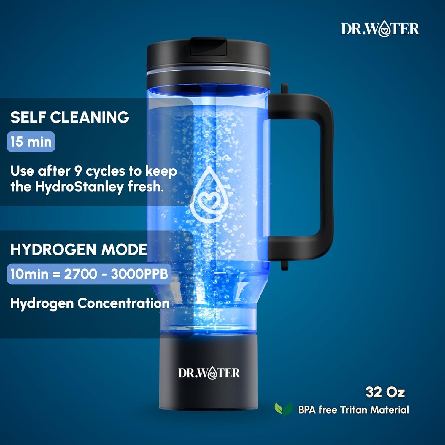 Botella de Agua de Hidrógeno Dr. Water 32oz - Generador H2