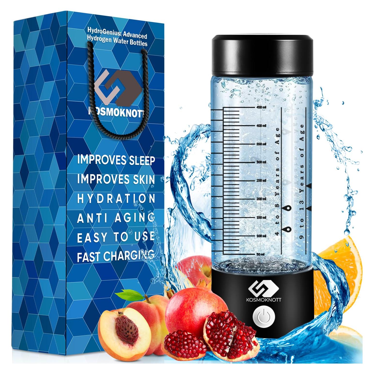 Botella de Agua de Hidrógeno KosmoKnott 3500 ppb Portátil