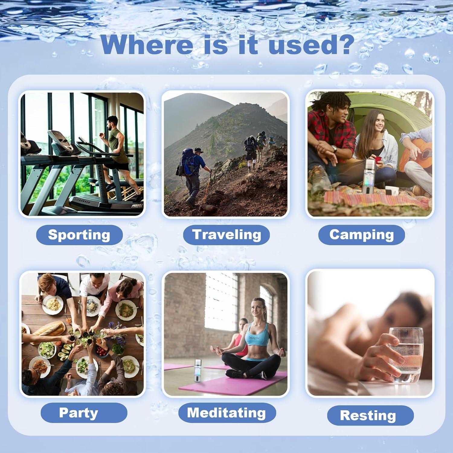 Generador de Agua de Hidrógeno Gaonmic HDUSQYB-1W Plata 10000 ppb