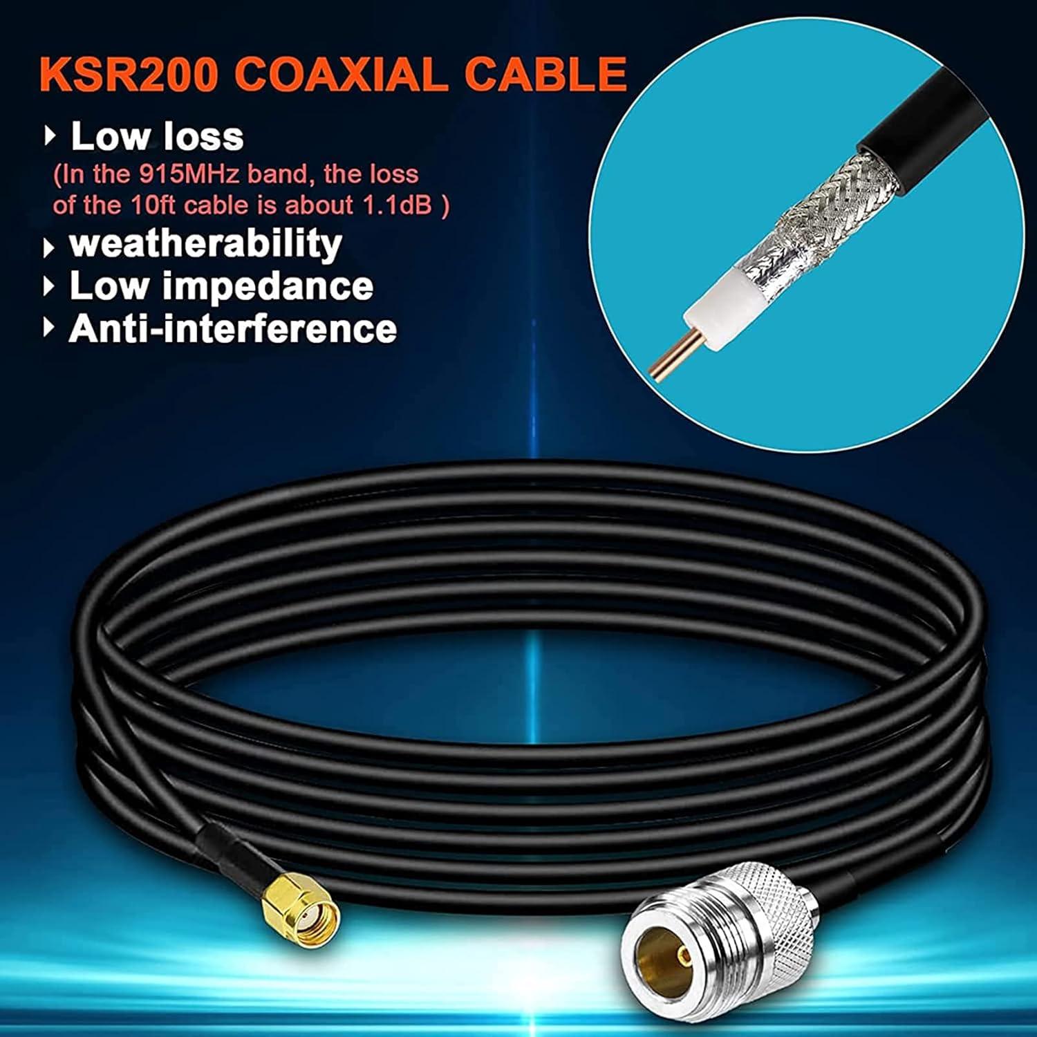 Antena Lora 915MHz 5.8dBi con Cable de 3m para Helium Hotspot