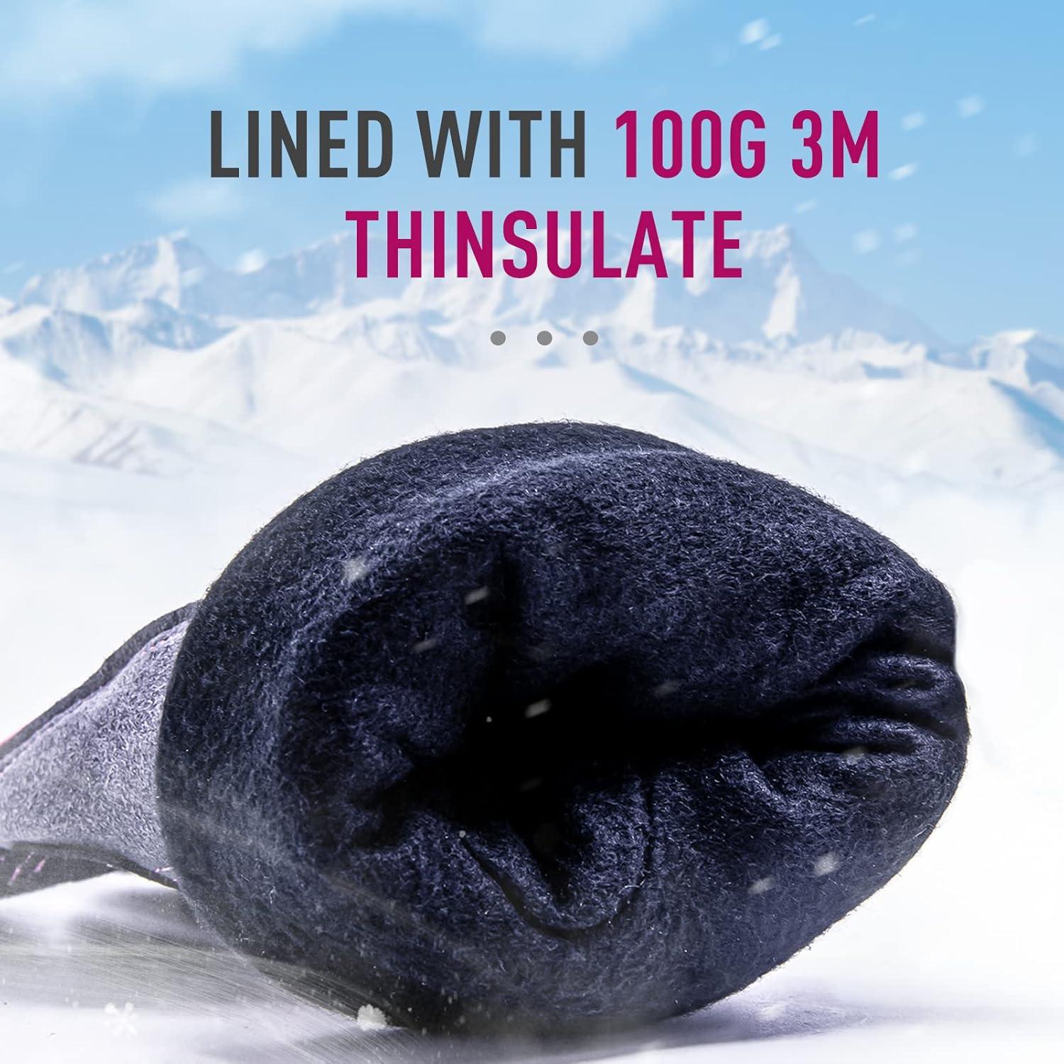 Guantes de Trabajo Impermeables Handlandy Térmicos Rosa