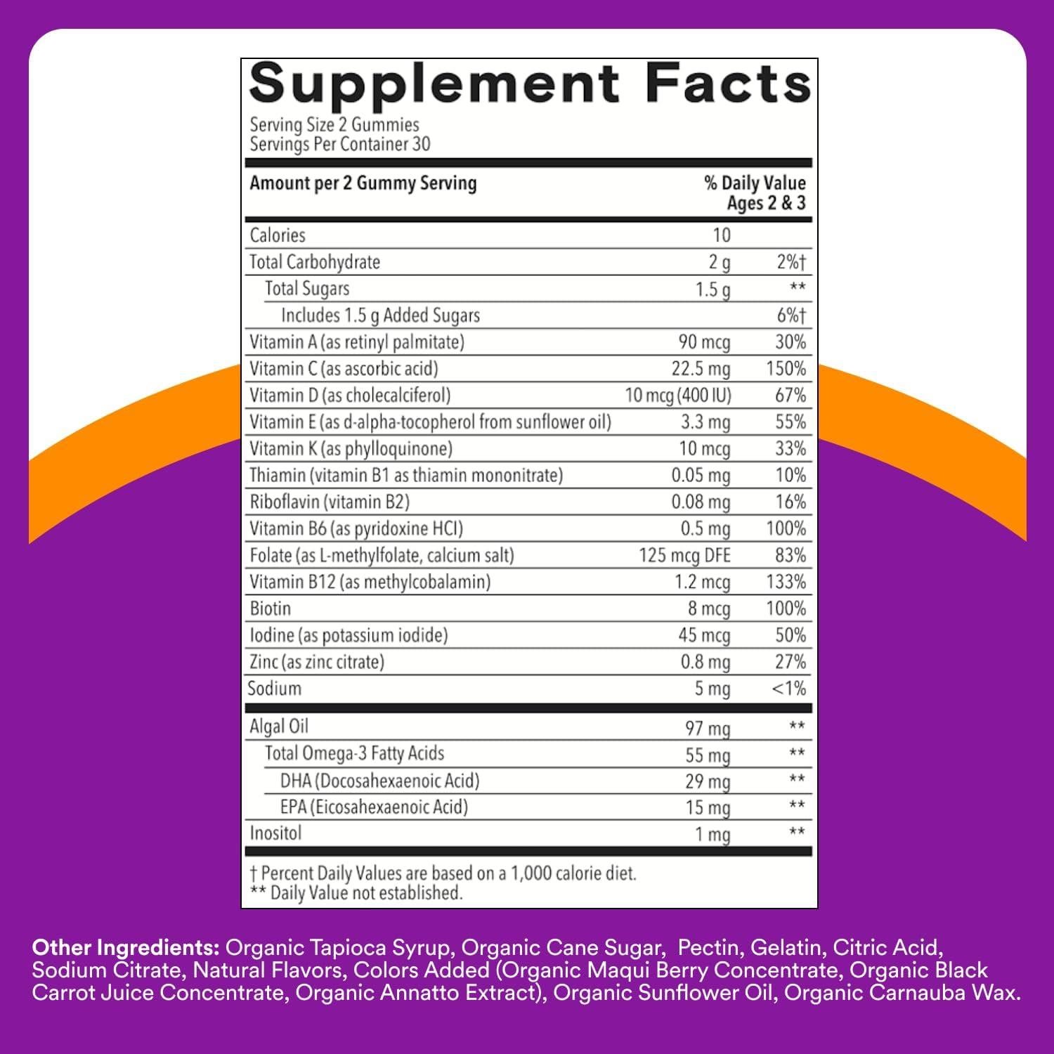 Gominolas Multivitamínicas SmartyPants para Niños 60 Unidades