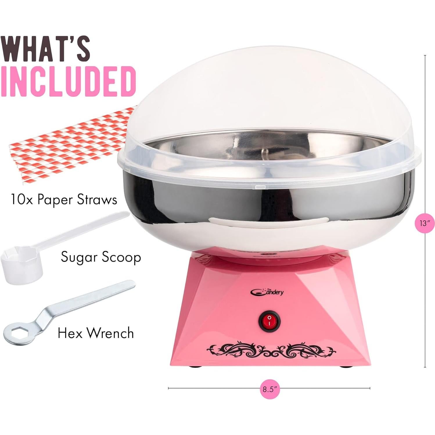 Máquina de Algodón de Azúcar The Candery 2.52 kg con Tazón Inoxidable