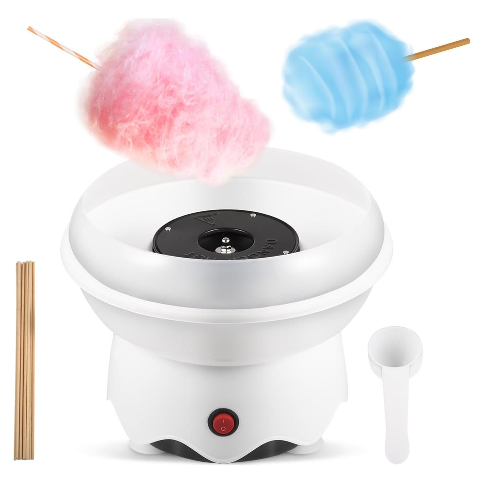 Máquina de Algodón de Azúcar FUNTELL 400W Blanca - Fácil Uso