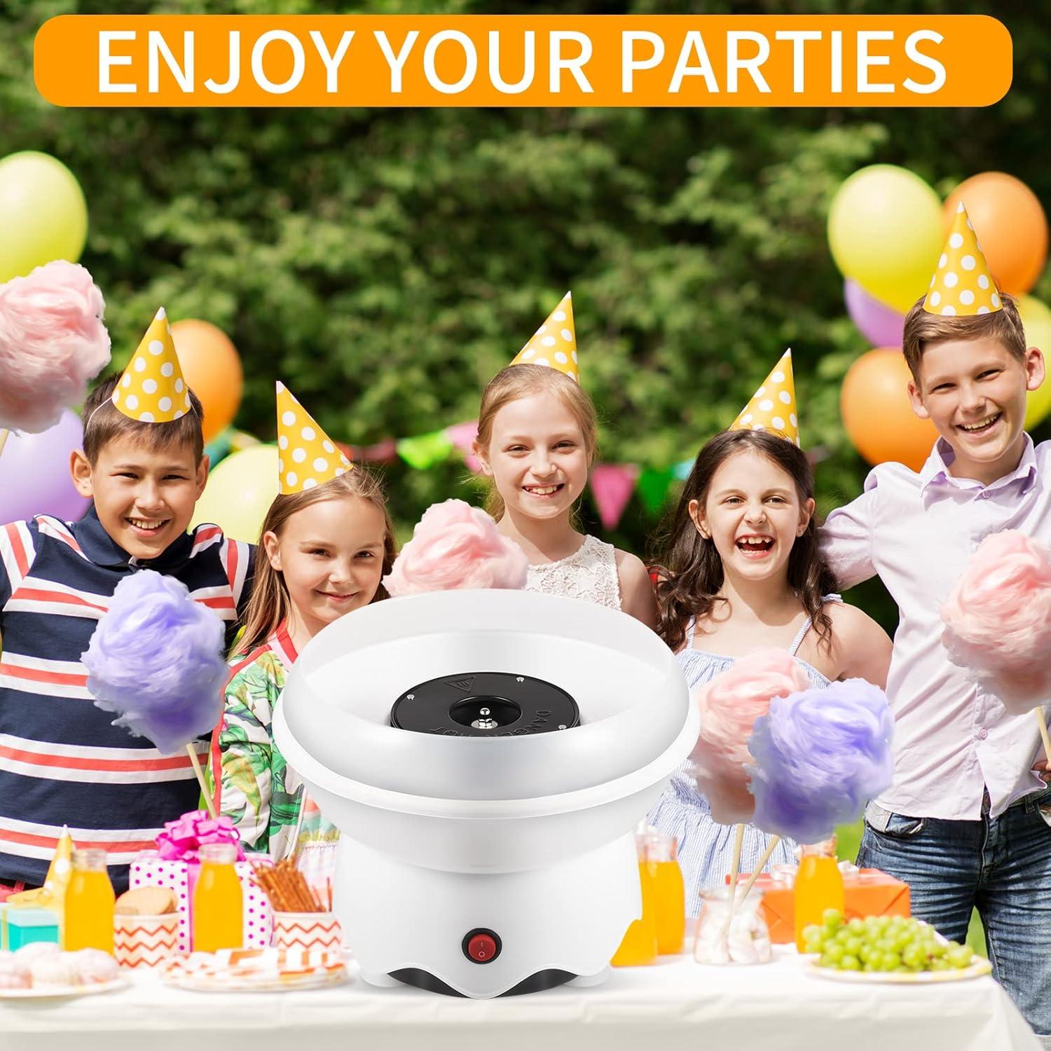 Máquina de Algodón de Azúcar FUNTELL 400W Blanca - Fácil Uso