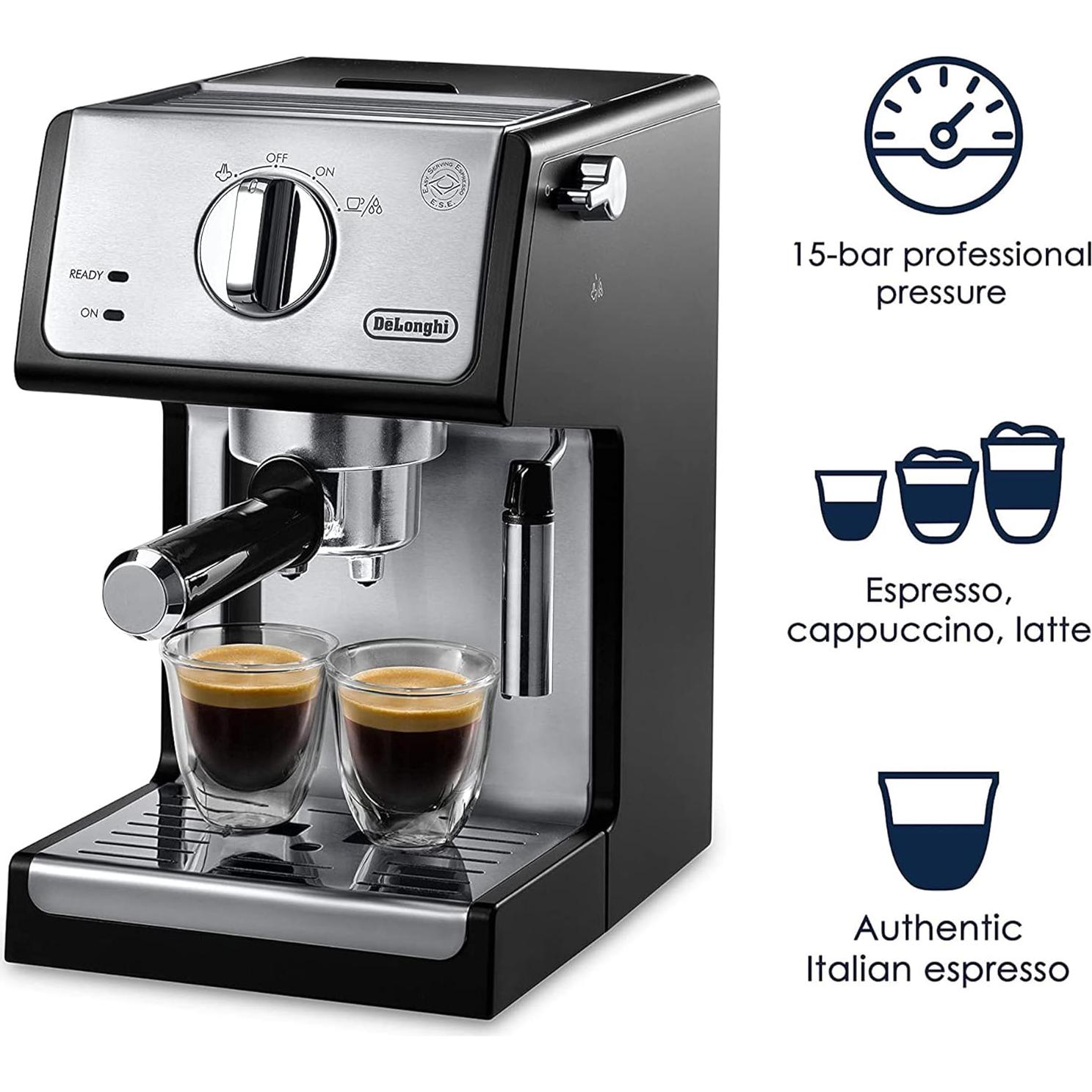 Cafetera Espresso De'Longhi ECP3420 15 Bar con Espumador