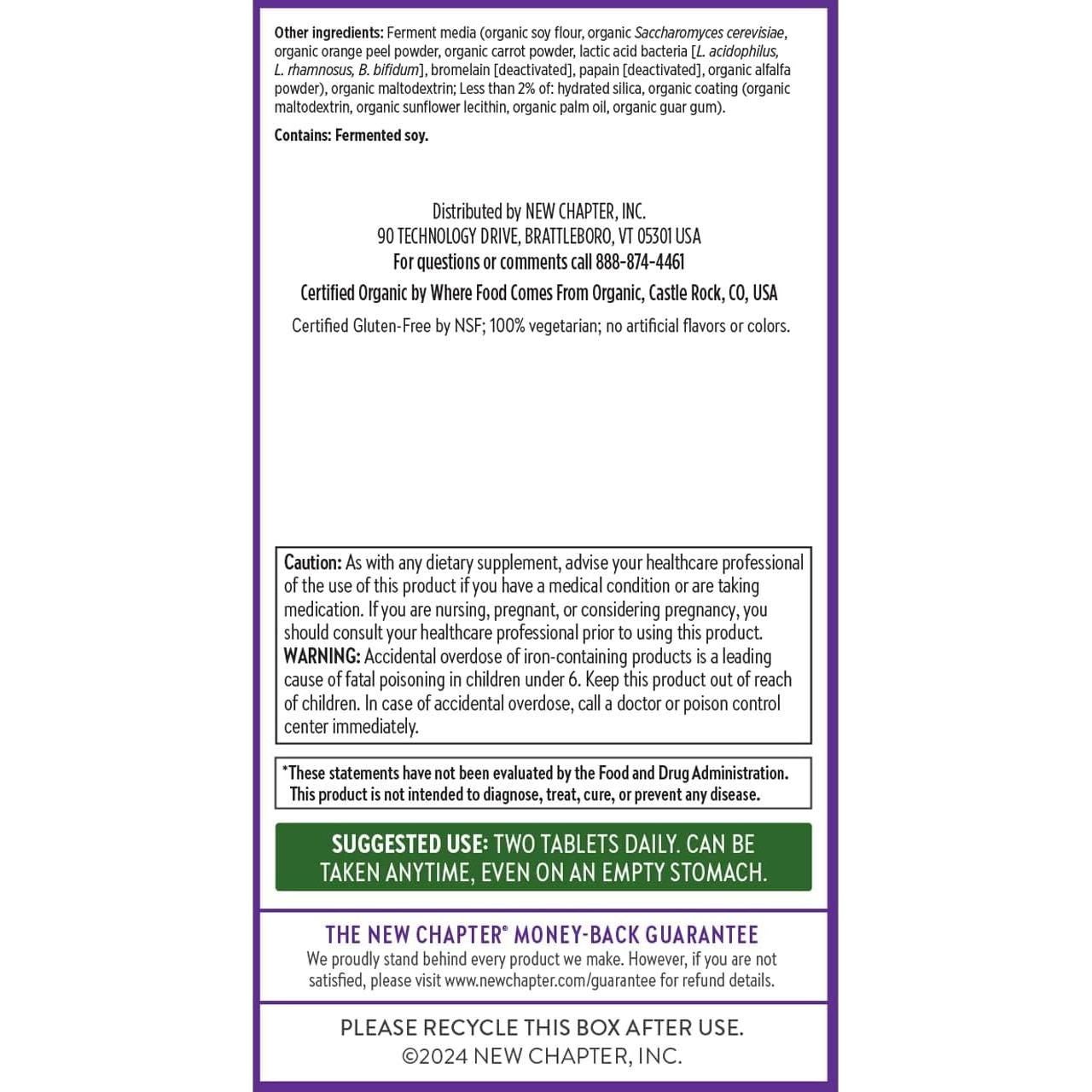 Multivitamina Avanzada para Mujeres New Chapter 72 Cápsulas