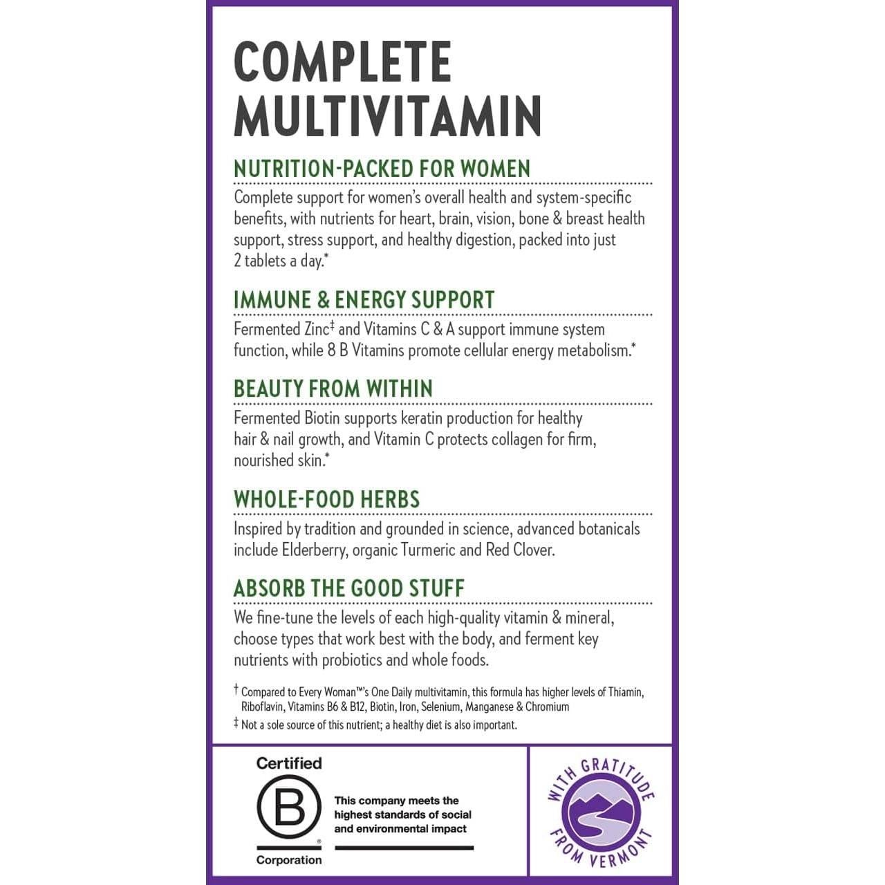 Multivitamina Avanzada para Mujeres New Chapter 72 Cápsulas