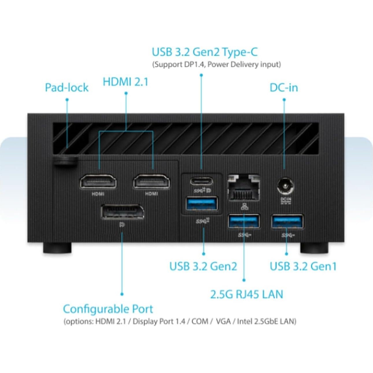 Mini PC ASUS ExpertCenter PN52, Ryzen 5, 16GB RAM, 1TB SSD