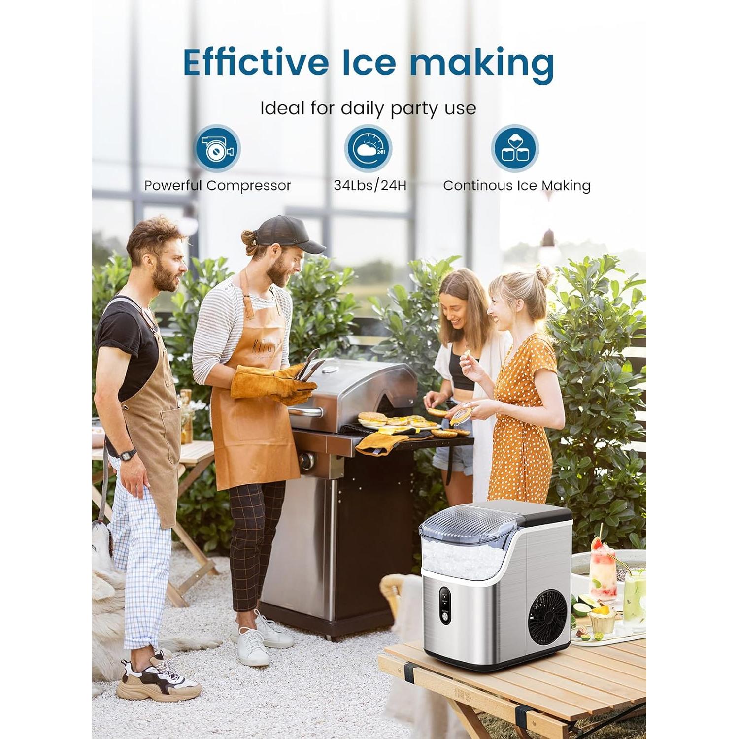 Máquina de Hielo Nugget COWSAR Z5815NB 15.42 kg/día