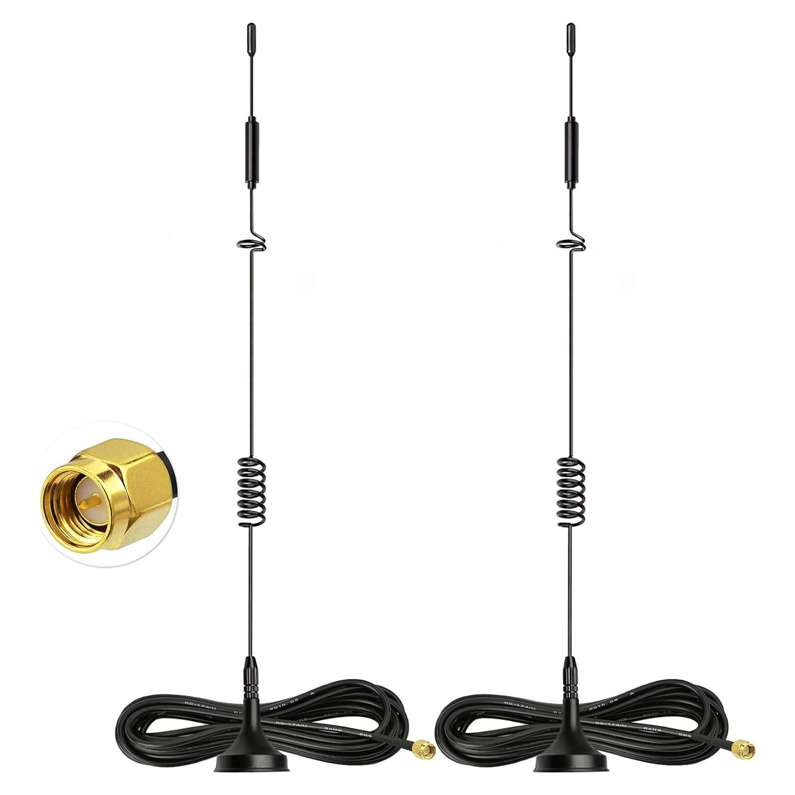 Antena 4G LTE Bingfu 8dBi Base Magnética SMA Paquete 2