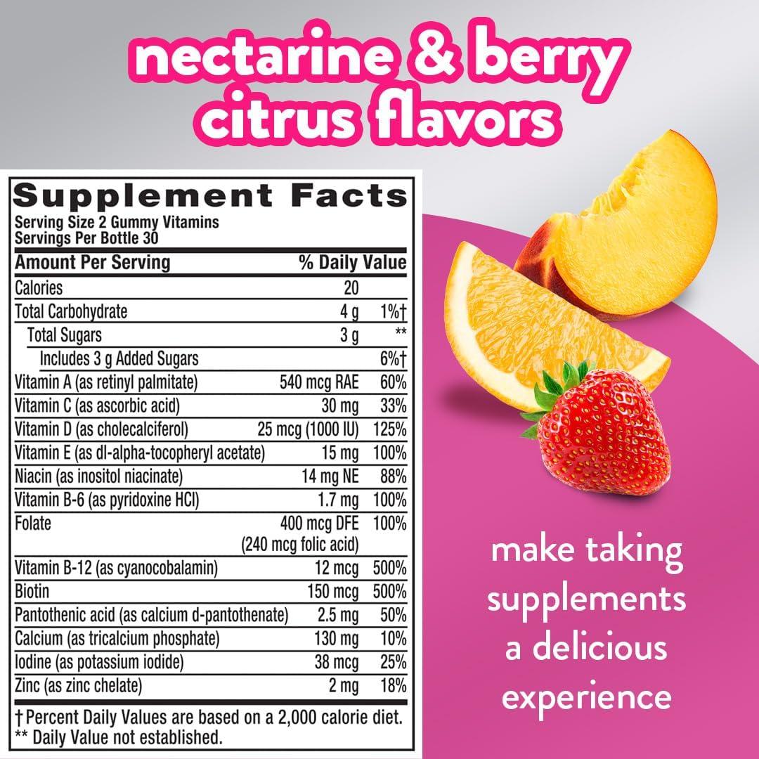 Vitafusion Gummy de Calcio y Vitamina D 100 Gomas Sabor Fruta