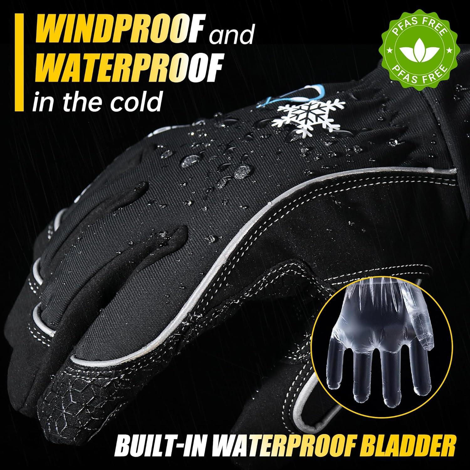 Guantes de Trabajo Impermeables Handlandy Térmicos 3M Negros