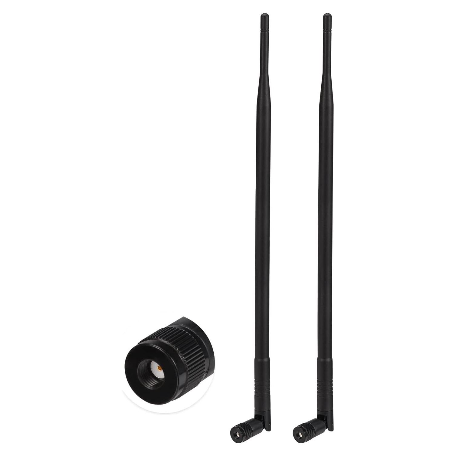 Antena 4G LTE Eightwood 9dBi RP-SMA Omni-Direccional Paquete de 2