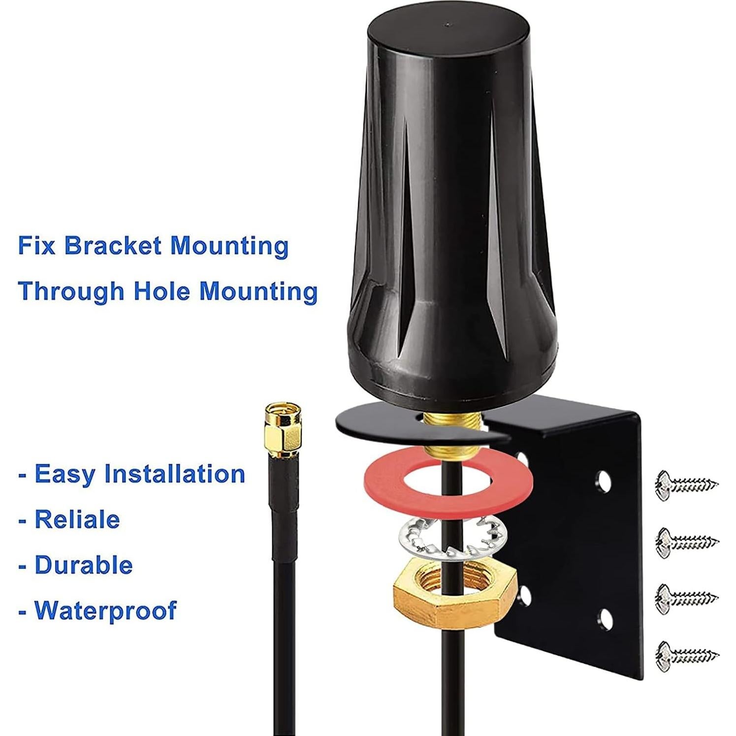 Antena 4G LTE Bingfu SMA 5dBi Omni-direccional 3m