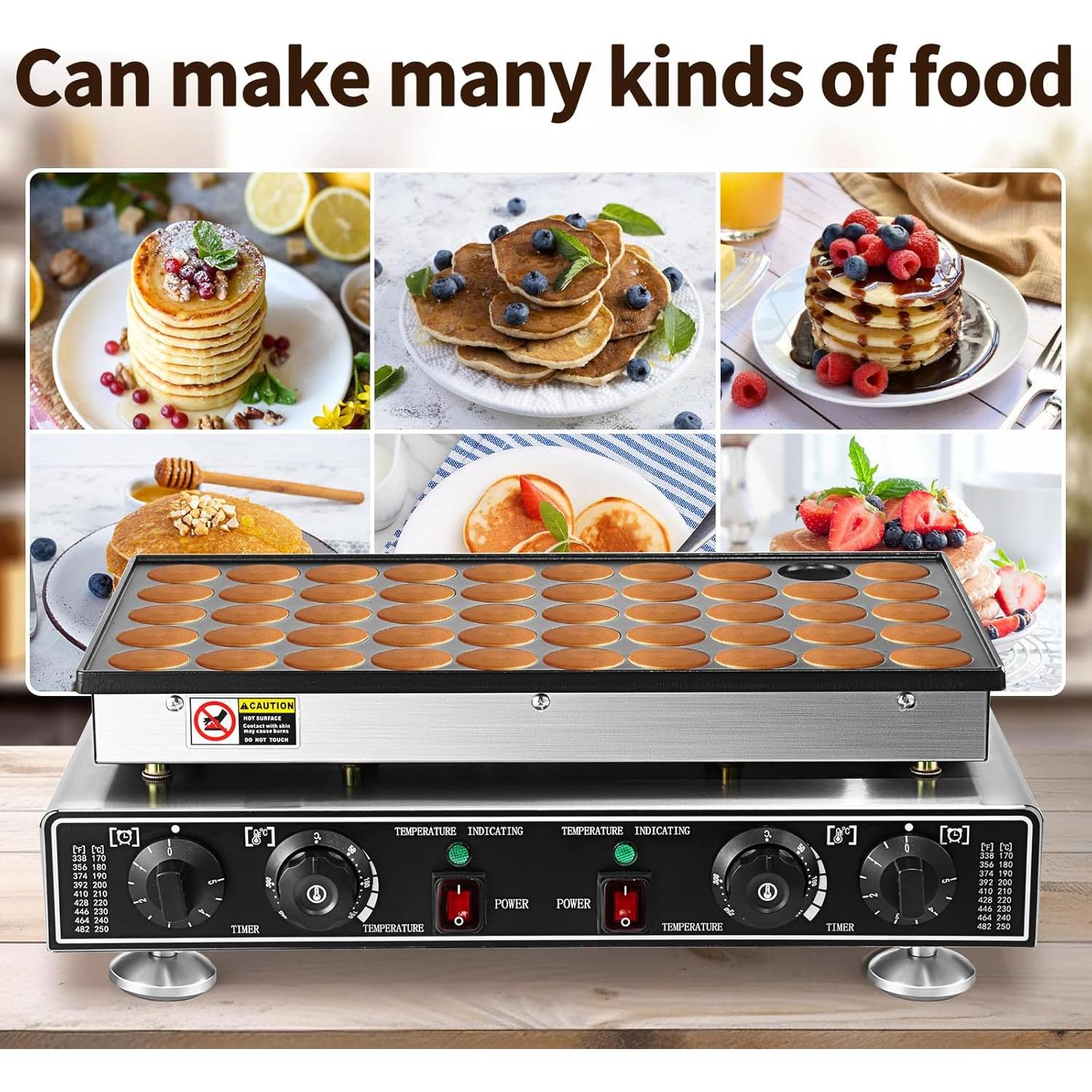 Horno Eléctrico de Mini Pancakes Leomru 1800W 50PCS