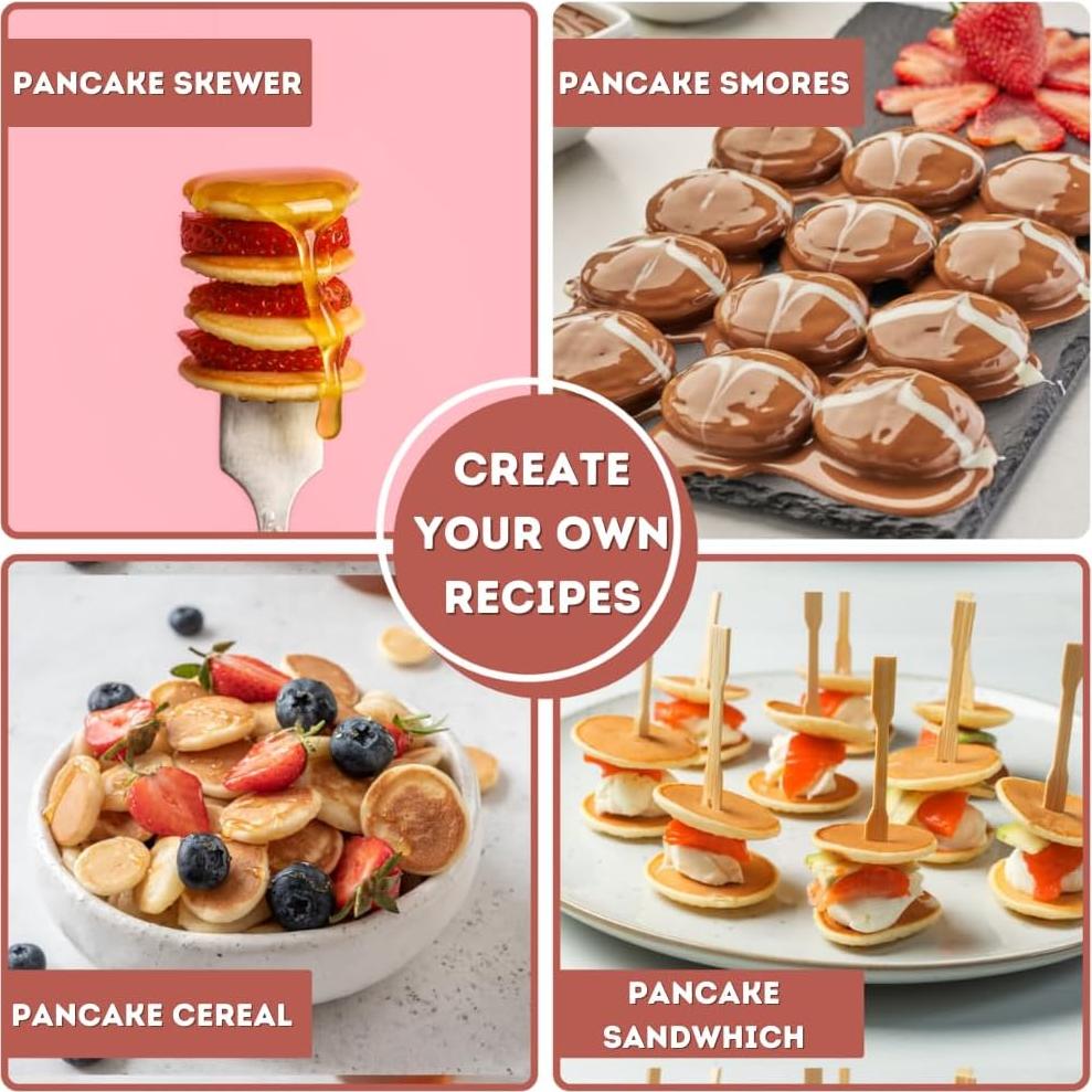 Máquina de Mini Pancakes Laven Birch 24 Huecos Antiadherente