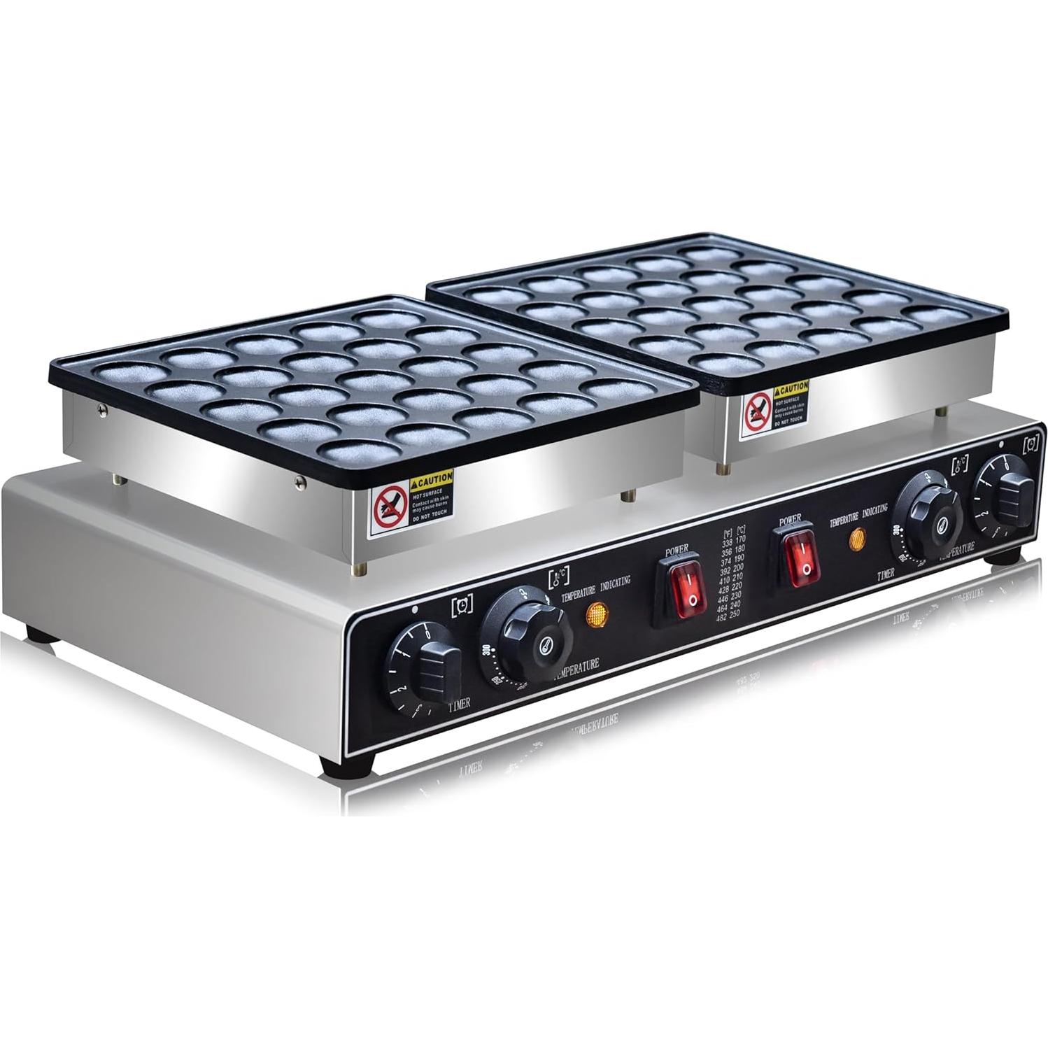 Hacedor de Panqueques Mini AEYDJXMER 1900W Antiadherente 25 Agujeros