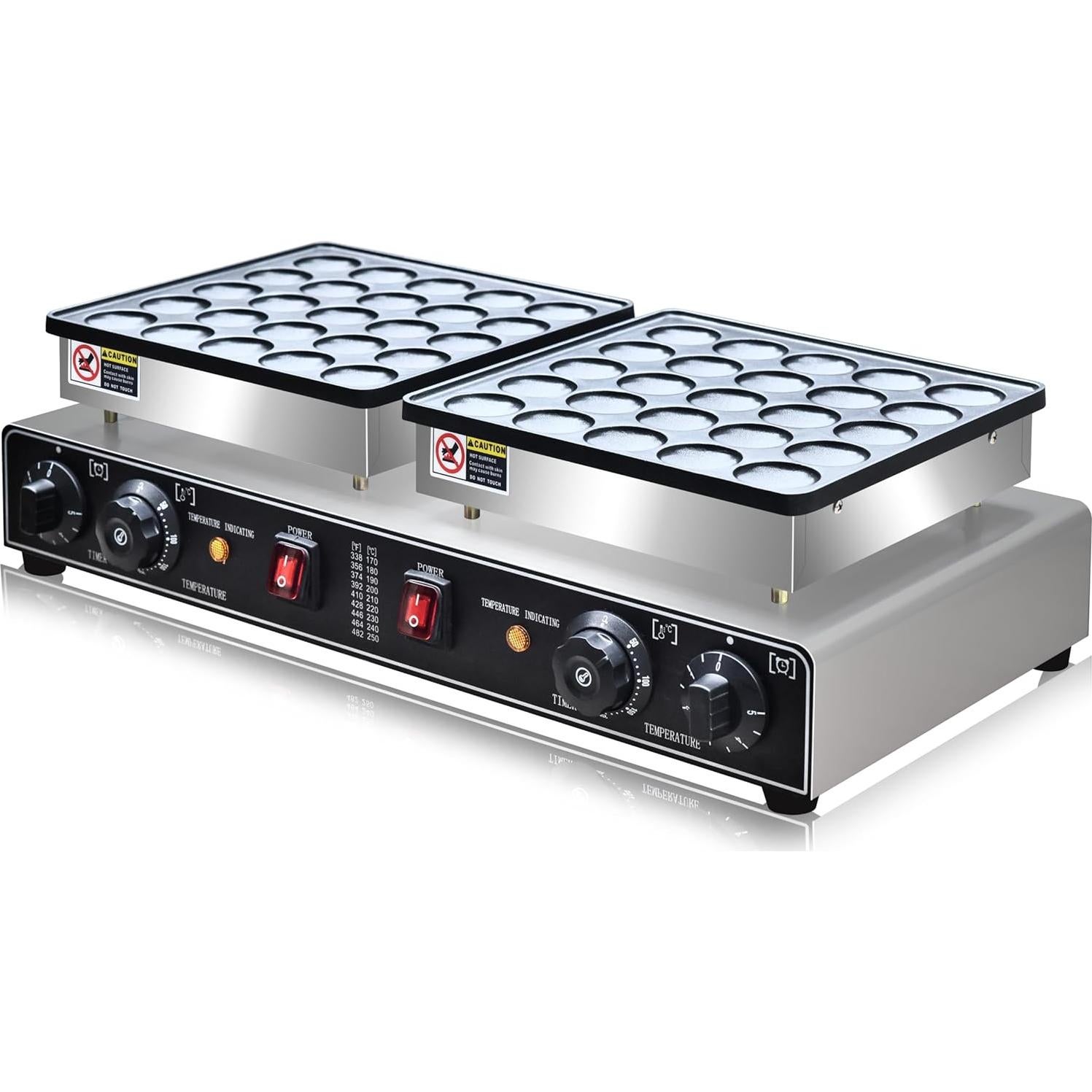 Hacedor de Panqueques Mini AEYDJXMER 1900W Antiadherente 25 Agujeros