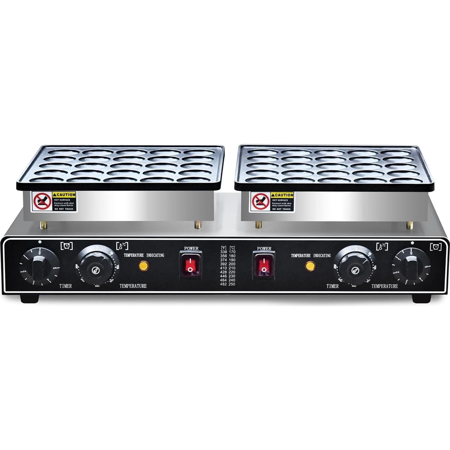 Hacedor de Panqueques Mini AEYDJXMER 1900W Antiadherente 25 Agujeros