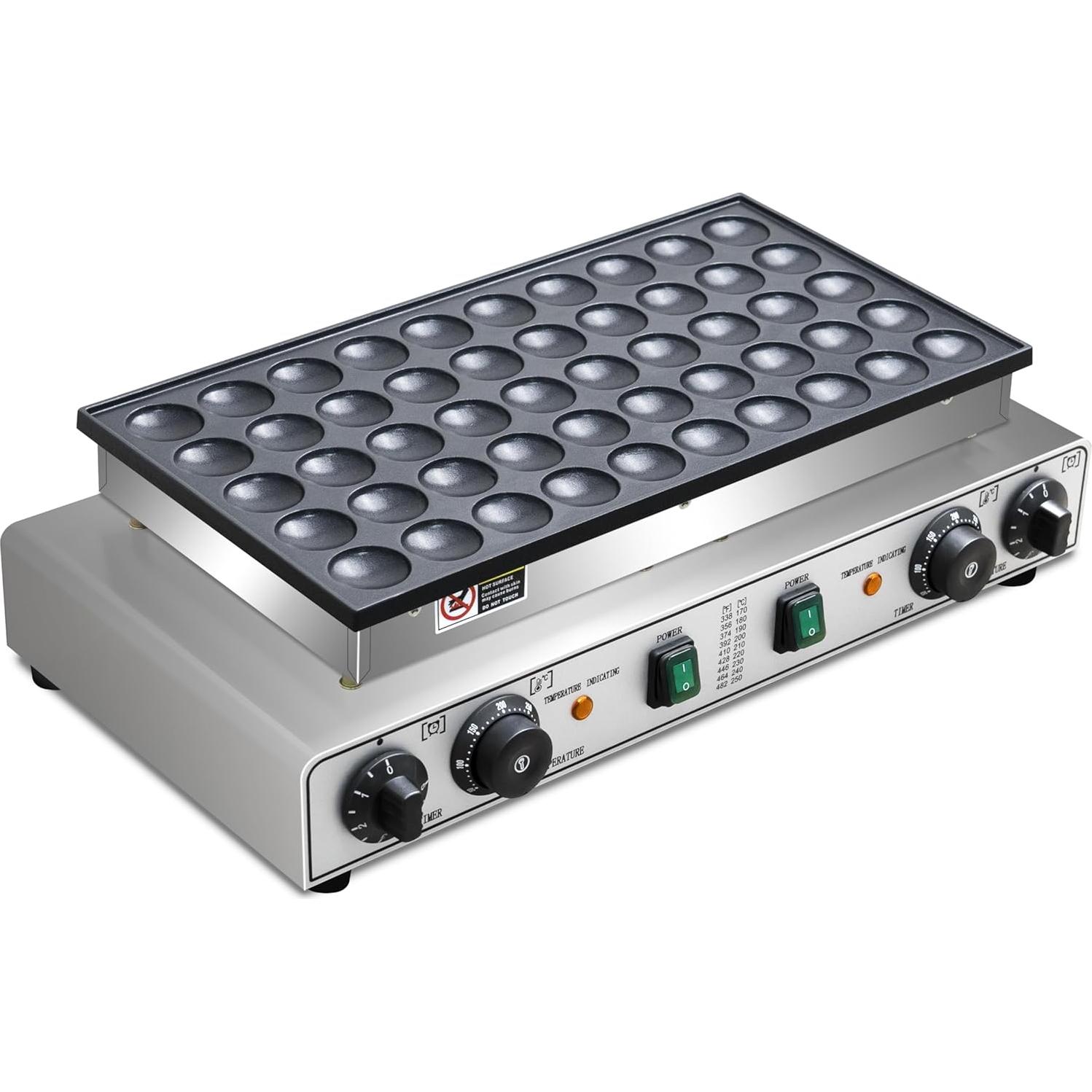 Mini Máquina de Pancakes SIJIDING 1900W 50pcs Anti-adherente