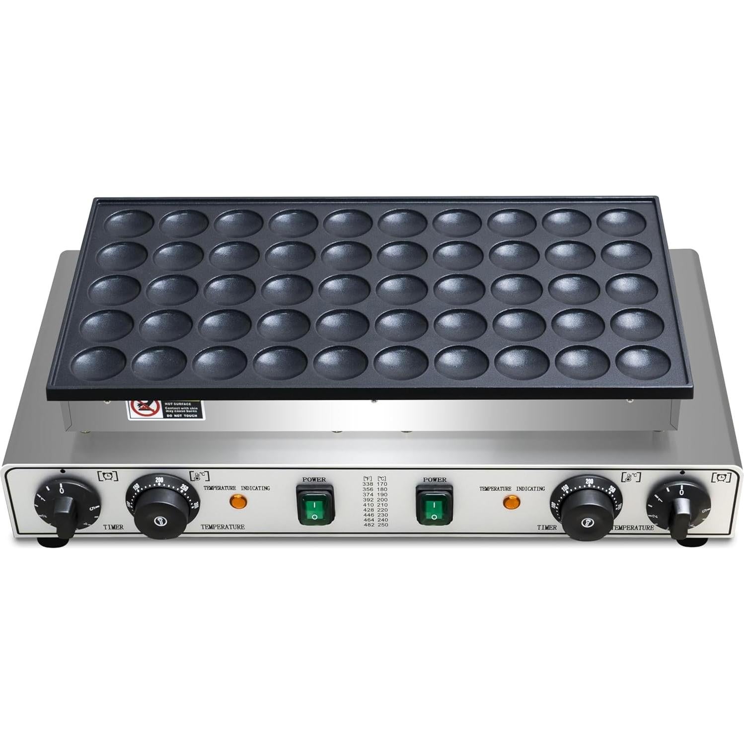 Mini Máquina de Pancakes SIJIDING 1900W 50pcs Anti-adherente