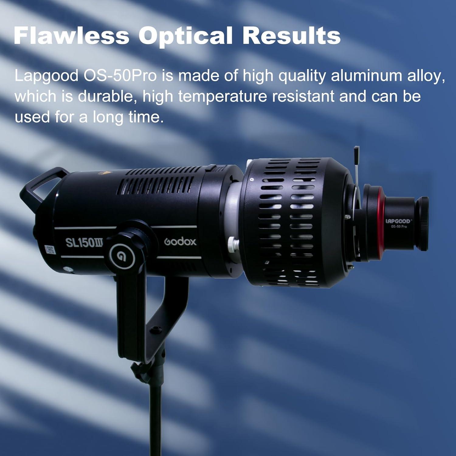 Kit Snoot Óptico Cónico Bowens LAPGOOD OS-550 Pro para Luz LED