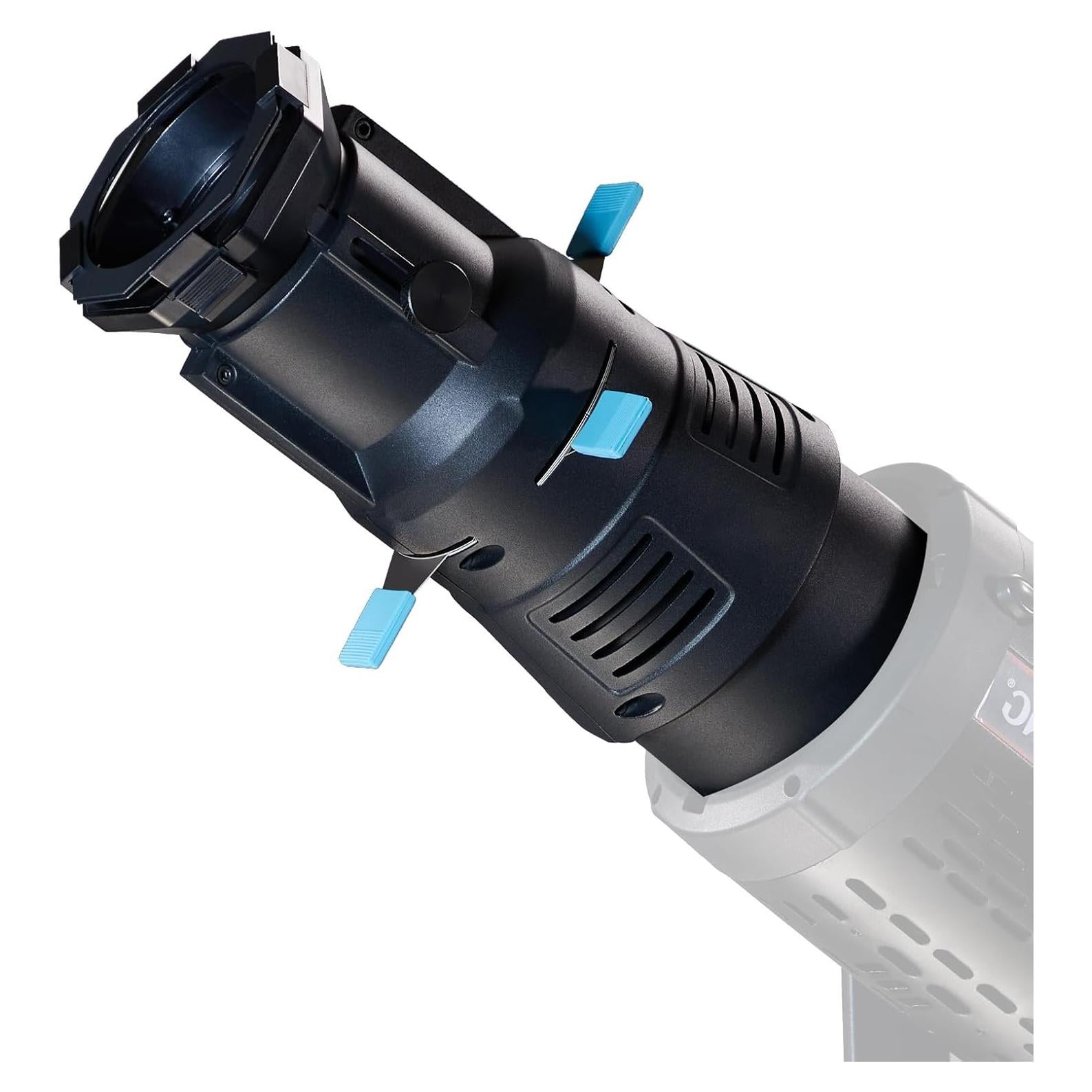 Snoot Óptico BEIYANG con 4 Filtros y 20 Gobos para Flash