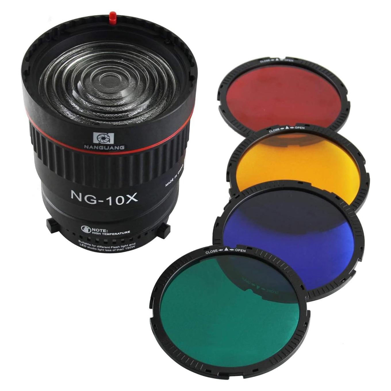 Adaptador de Lente Fresnel Hersmay NG-10X para Montura Bowens