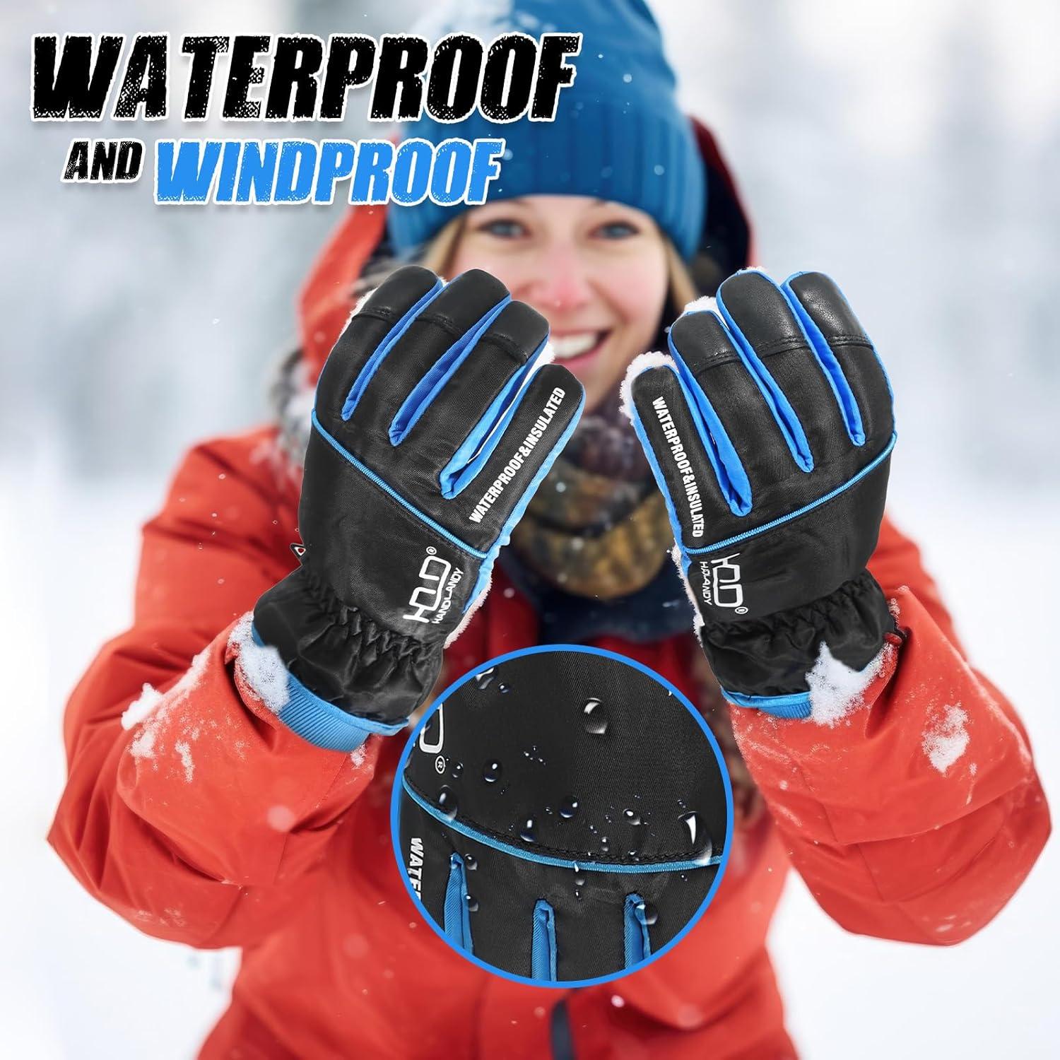 Guantes de Trabajo Impermeables Handlandy Térmicos para Invierno