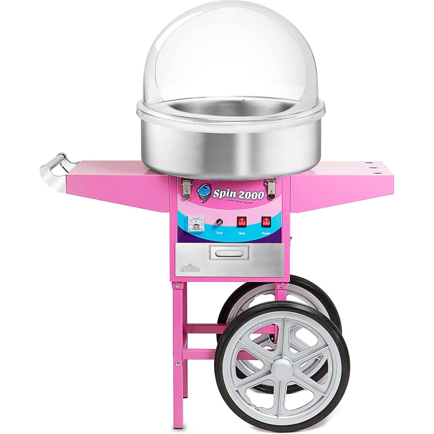 Máquina de Algodón de Azúcar Olde Midway SPIN-2000 con Carrito