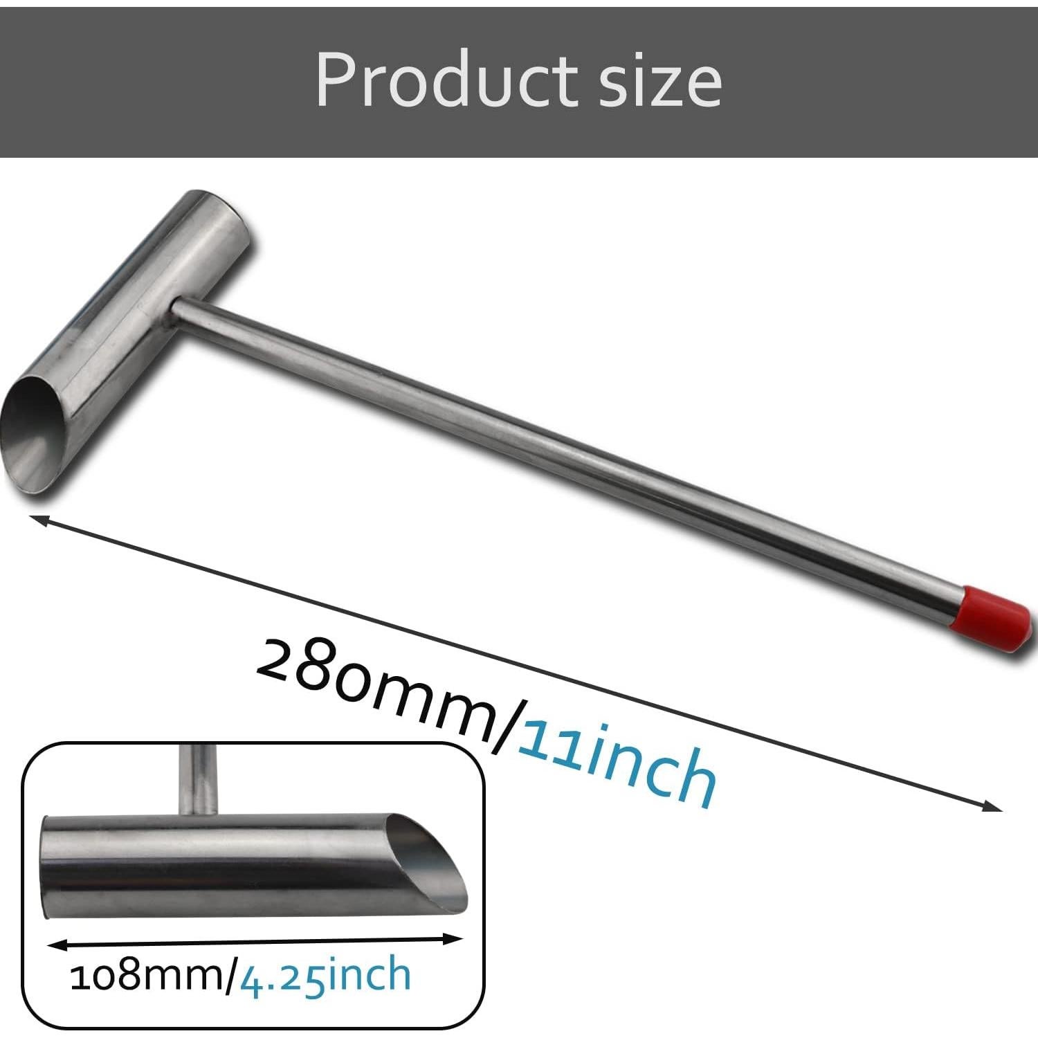 Cuchara de Acero Inoxidable para Máquina de Algodón 28x8cm
