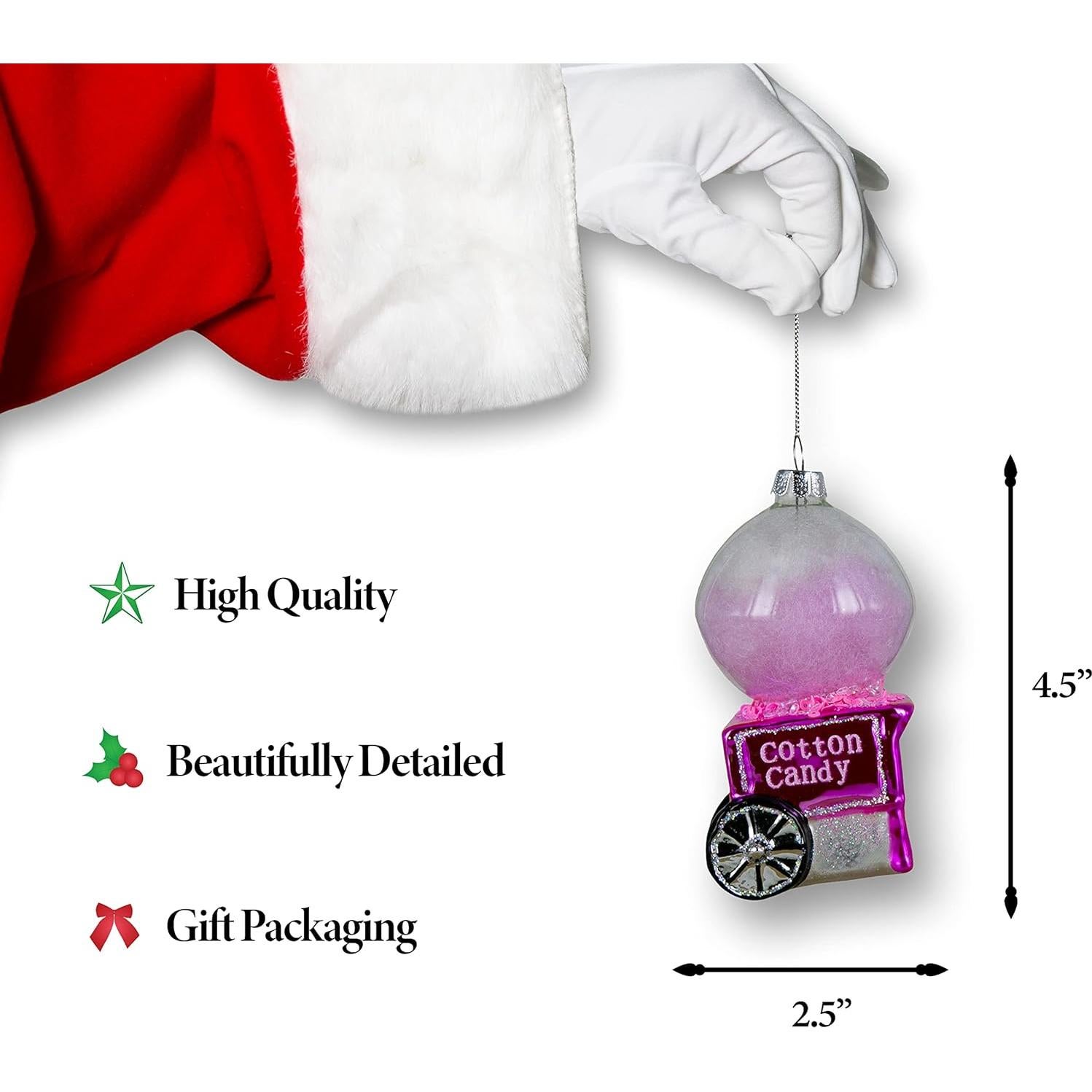 Adorno de Vidrio Máquina de Algodón de Azúcar North Star