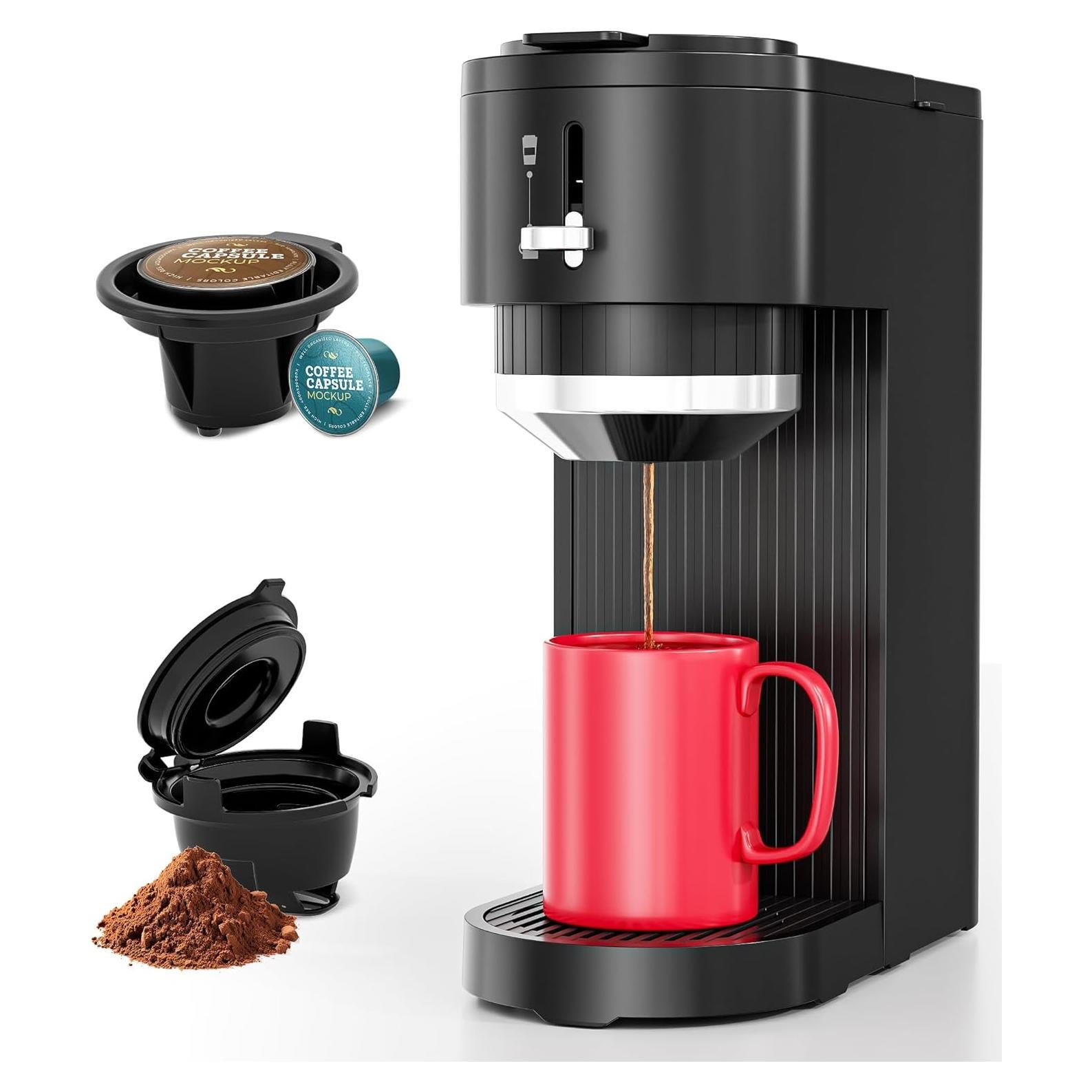 Cafetera automática Havato para cápsulas y molido 414ml